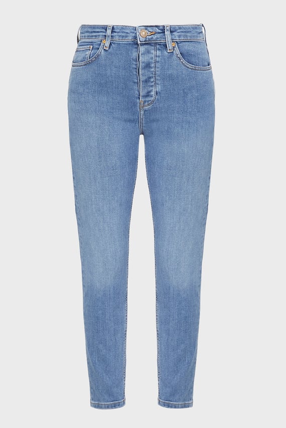 Женские синие джинсы GRAMERCY TAPERED HW A BLAKE CIRC Tommy Hilfiger
