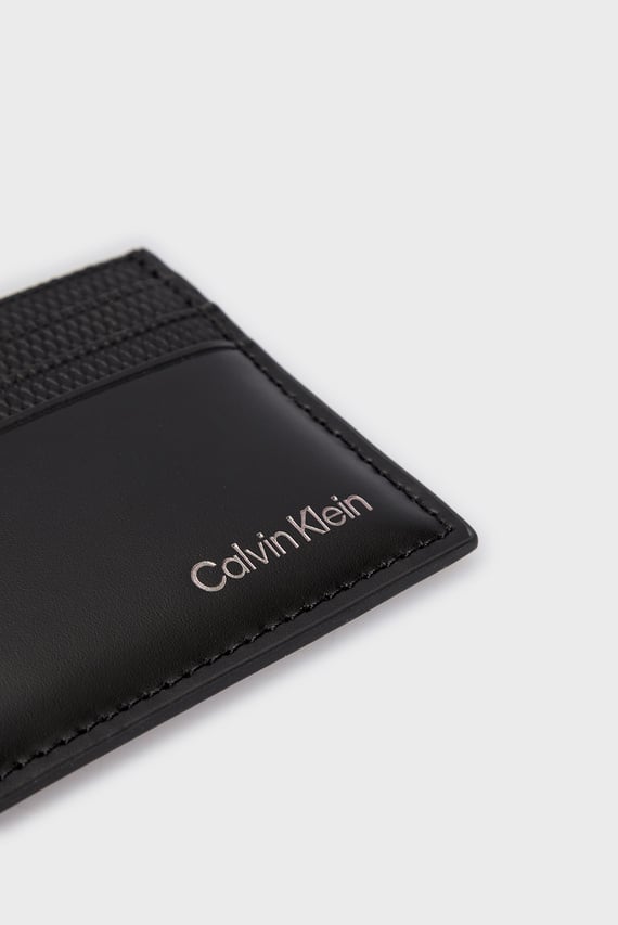 Мужской черный кожаный кардхолдер CK REMOTE CARDHOLDER 6CC