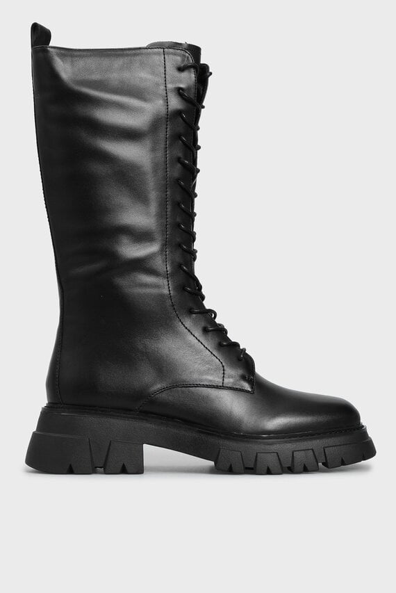 Женские черные кожаные ботинки Columbia PRPY