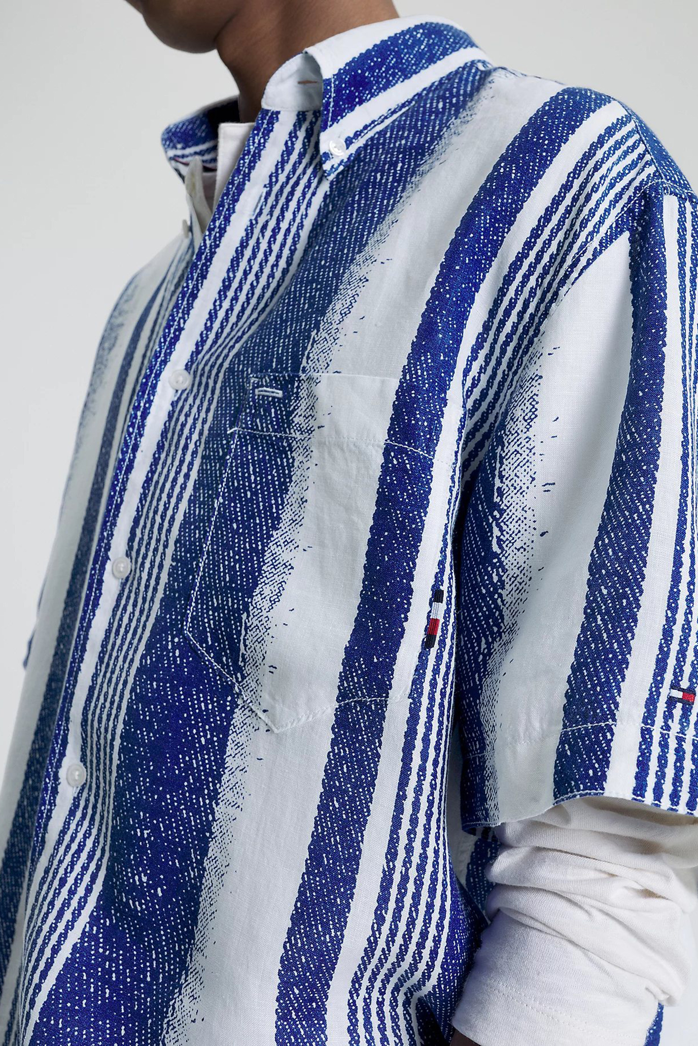 Рубашка с коротким рукавом HAND PAINTED STRIPE SHIRT S S 4