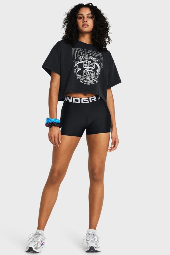 Женские черные велосипедки UA HG Authentics Shorty