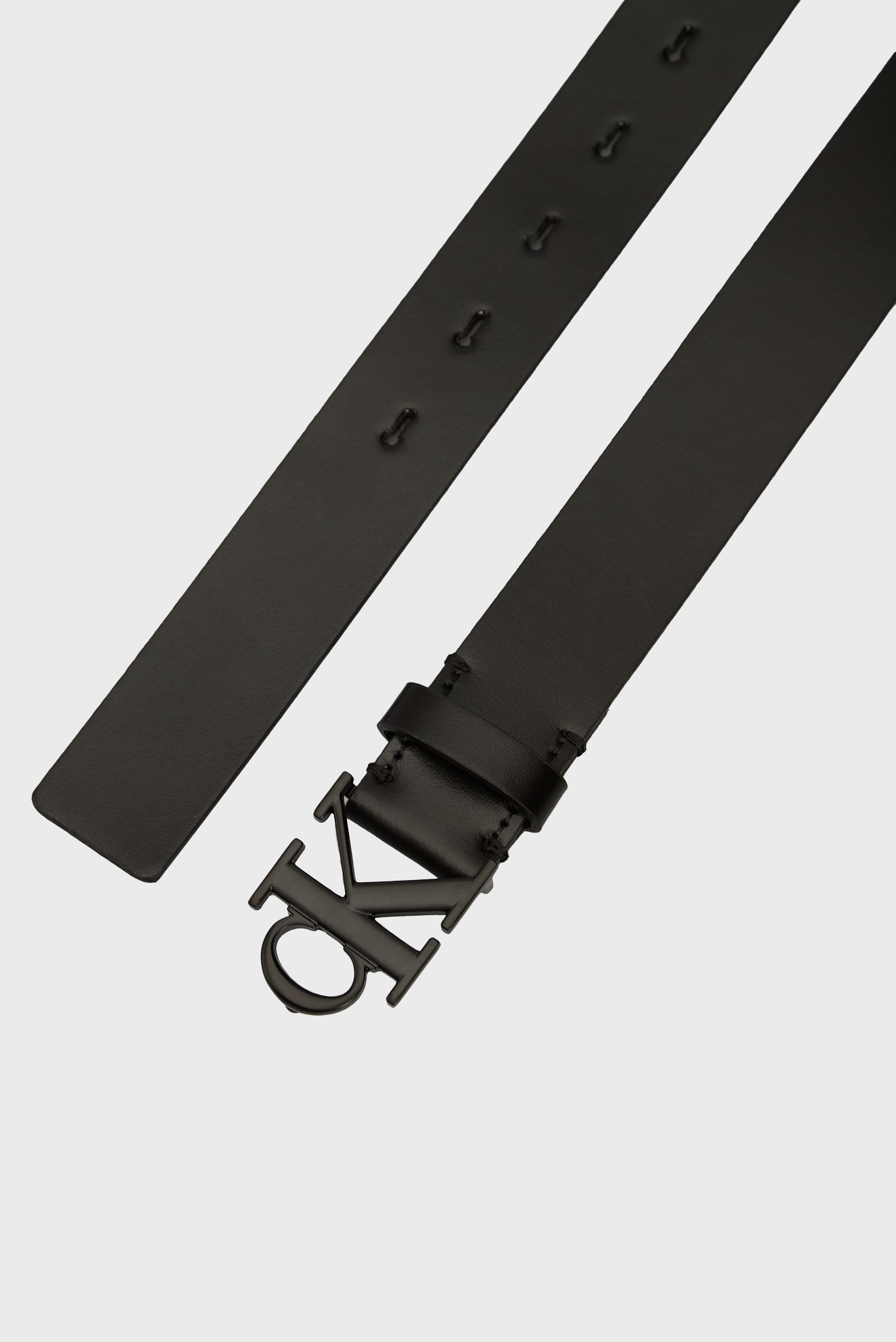 Женский черный кожаный ремень MONOGRAM TONAL PLAQUE BELT 30MM 3