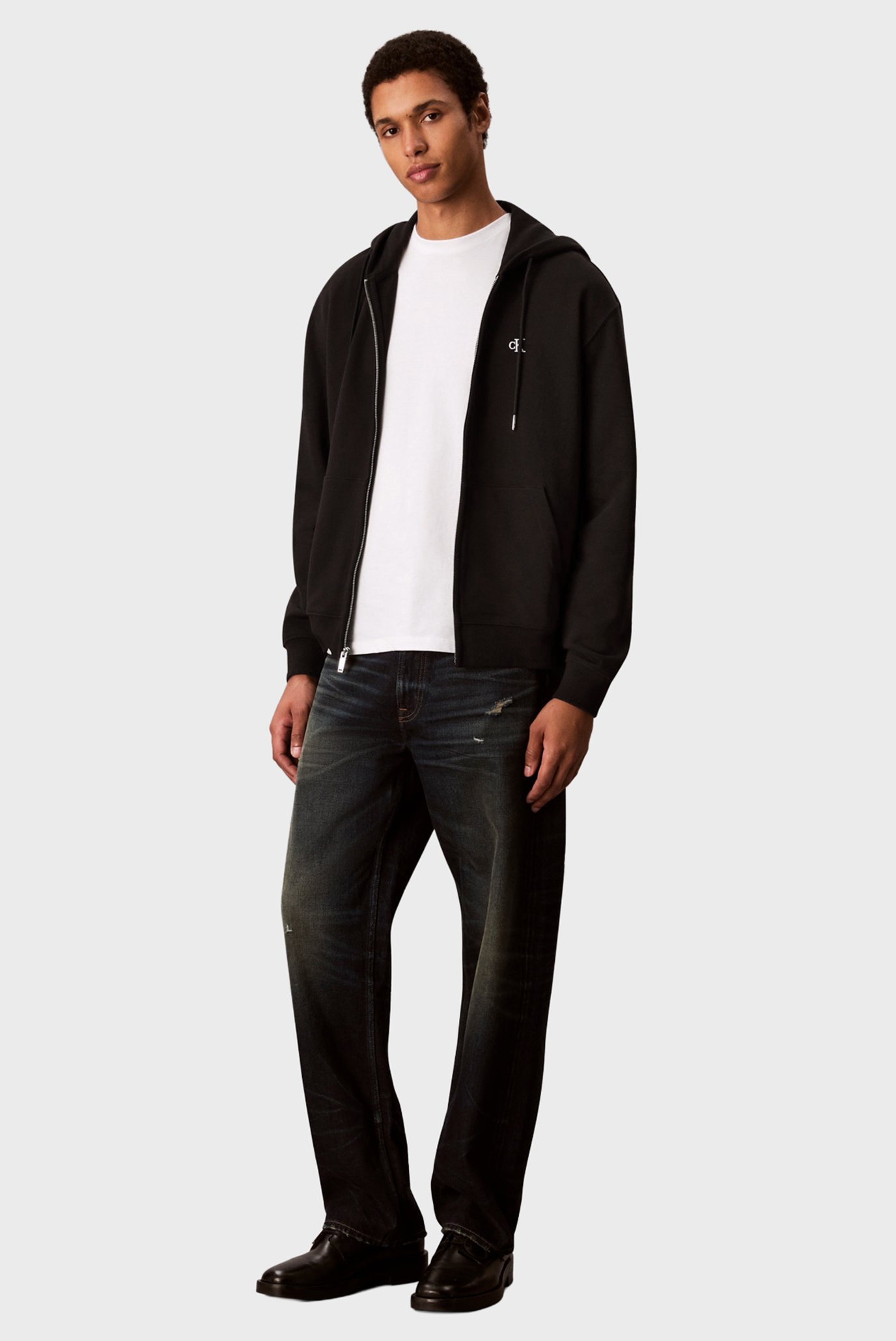 Реглан LS EU 350TERRY MONOGRAM FZ HOODICalvin Klein Jeans Реглан LS EU 350TERRY MONOGRAM FZ HOODI 2