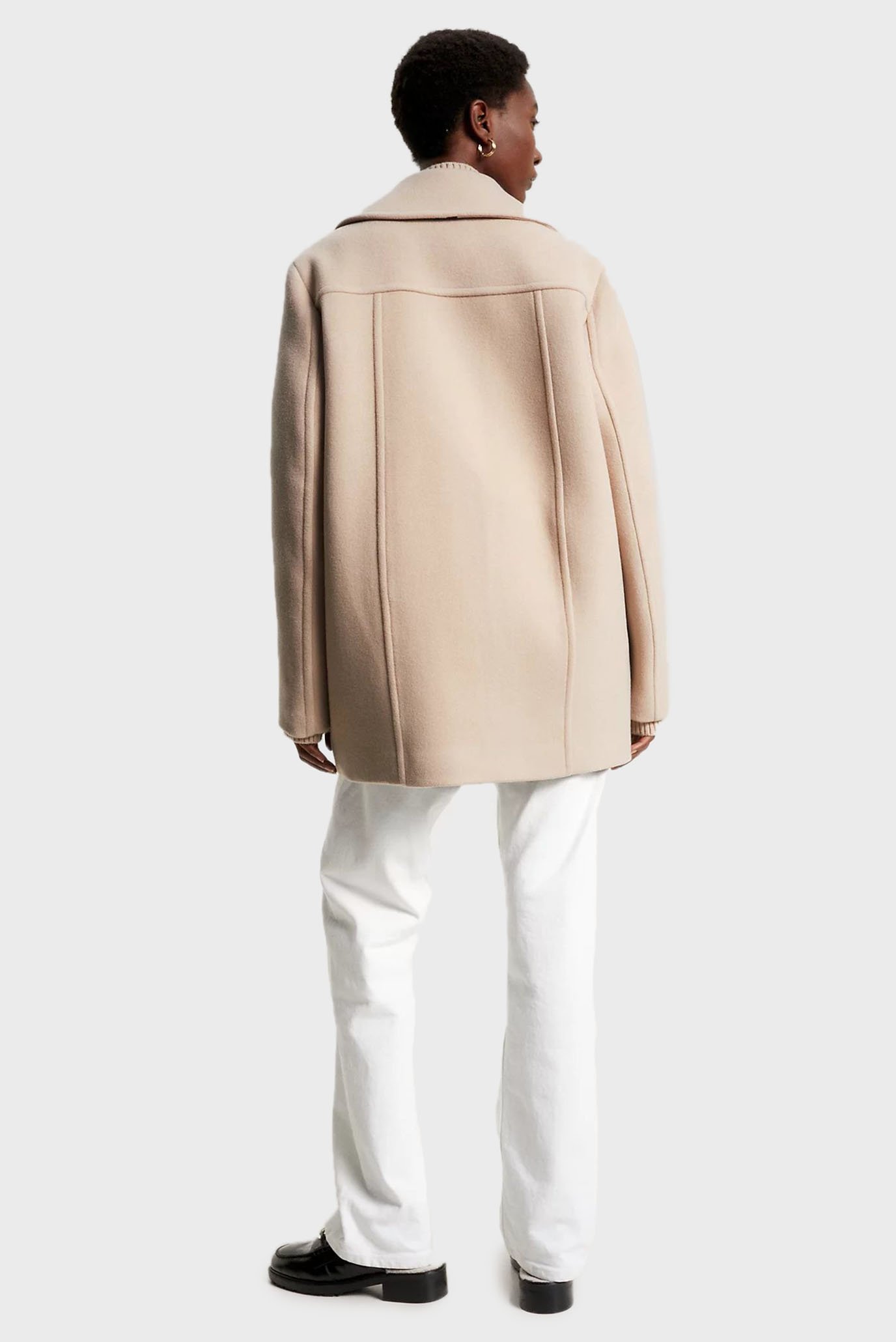 Пальто RELAXED WOOL BLEND PEACOAT 3