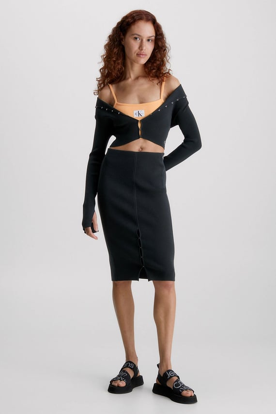 Юбка HOOK & EYE KNITTED SKIRT