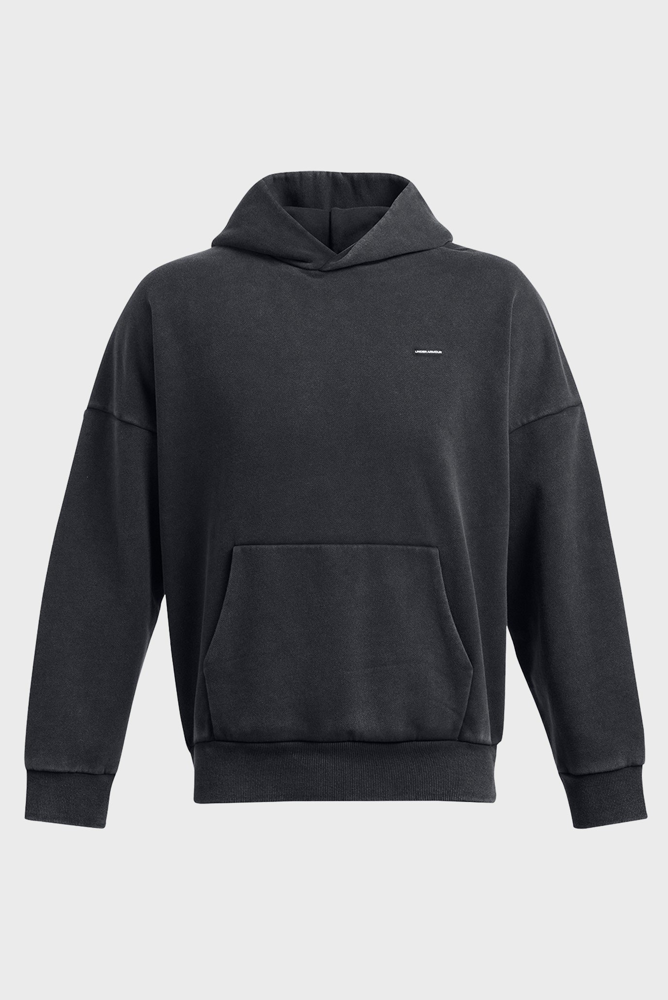 Мужское черное худи UA Icon HWT Flc Wash OS Hood 5