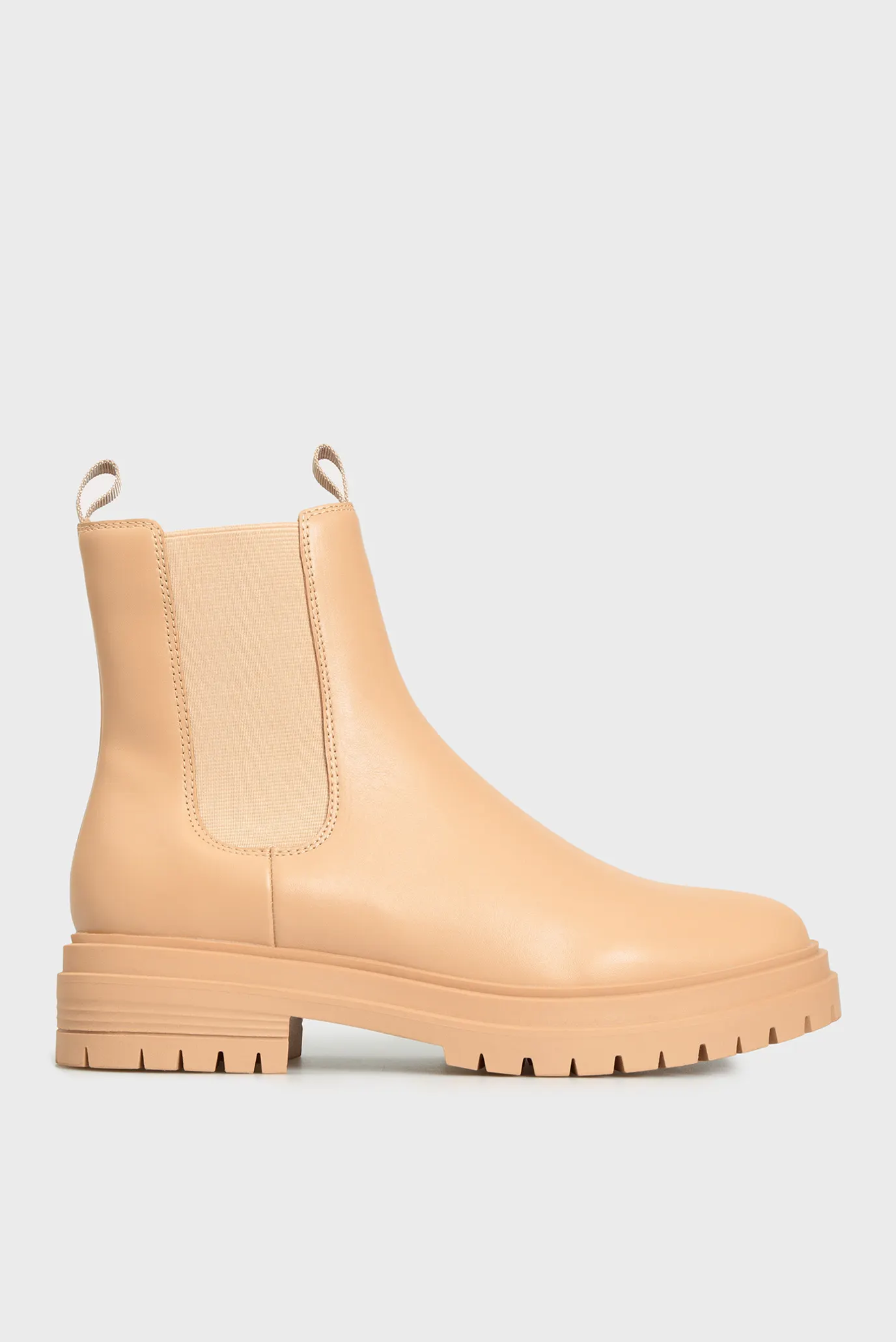 Женские бежевые кожаные челси Kenshi 6