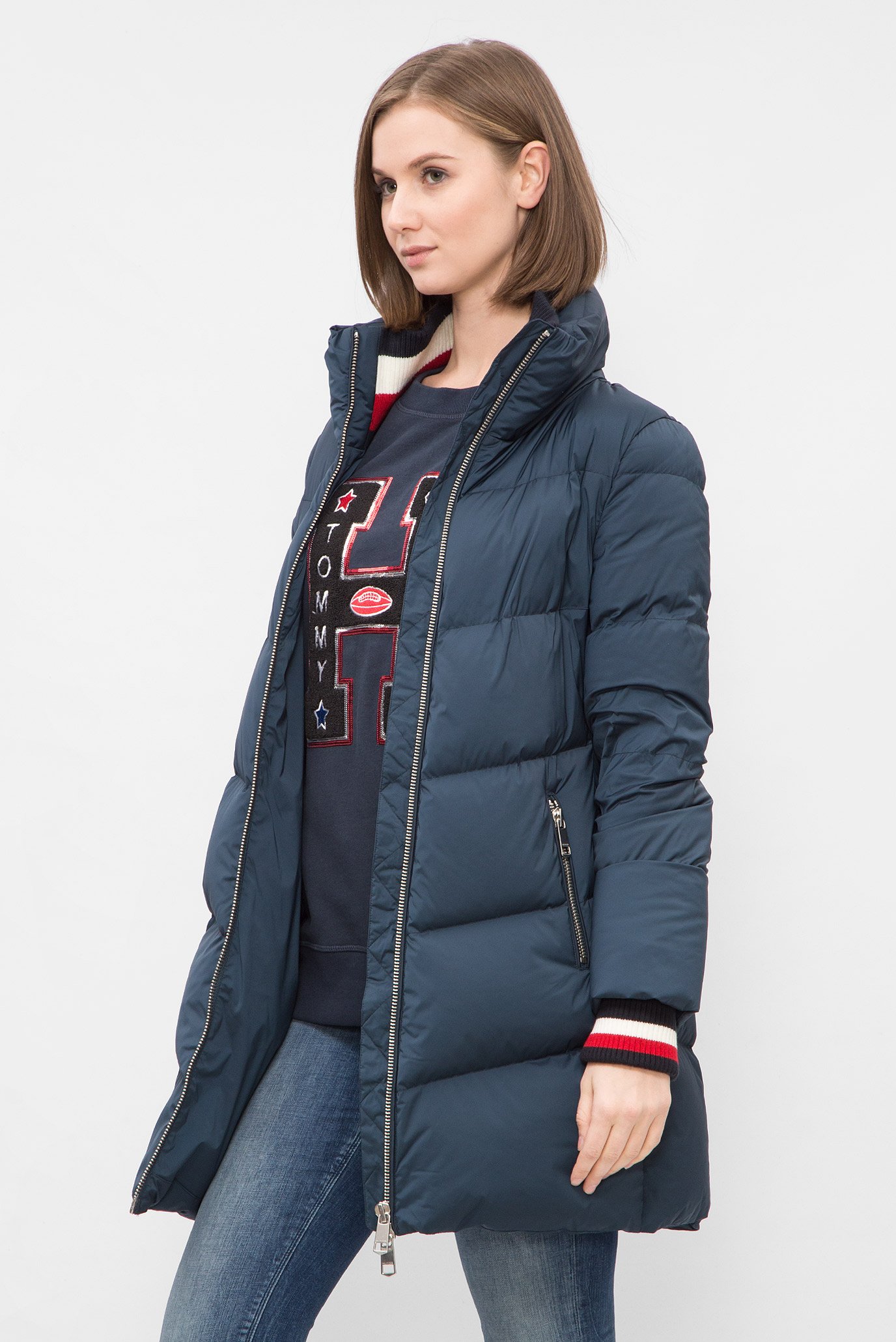 Женский темно-синий пуховик CALLIE ICON DOWN COAT 7