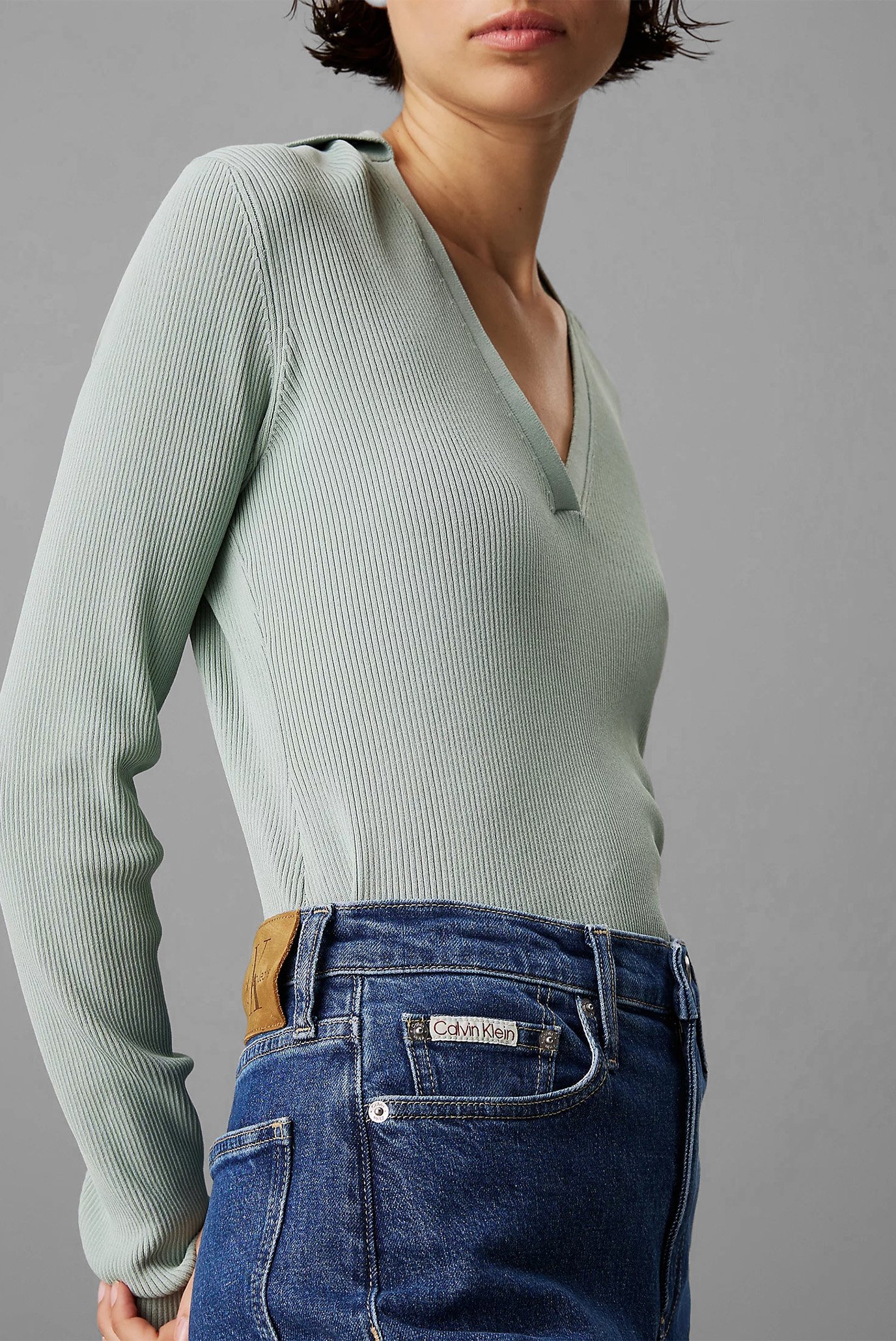 Женские темно-синие джинсы HIGH RISE STRAIGHT 4