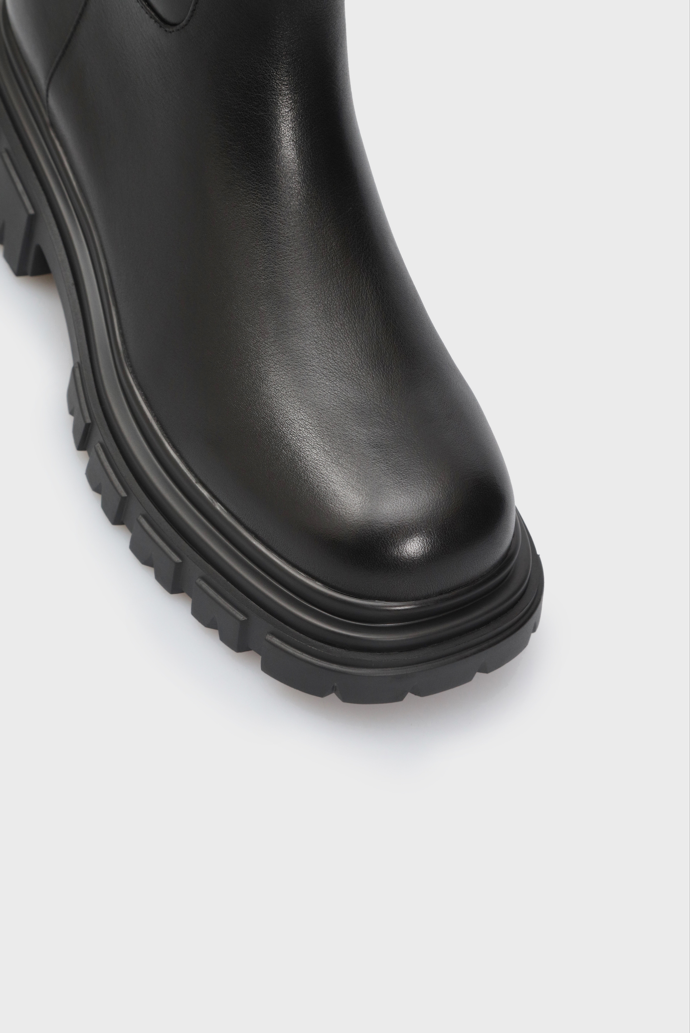 Женские черные кожаные сапоги Packsa 5