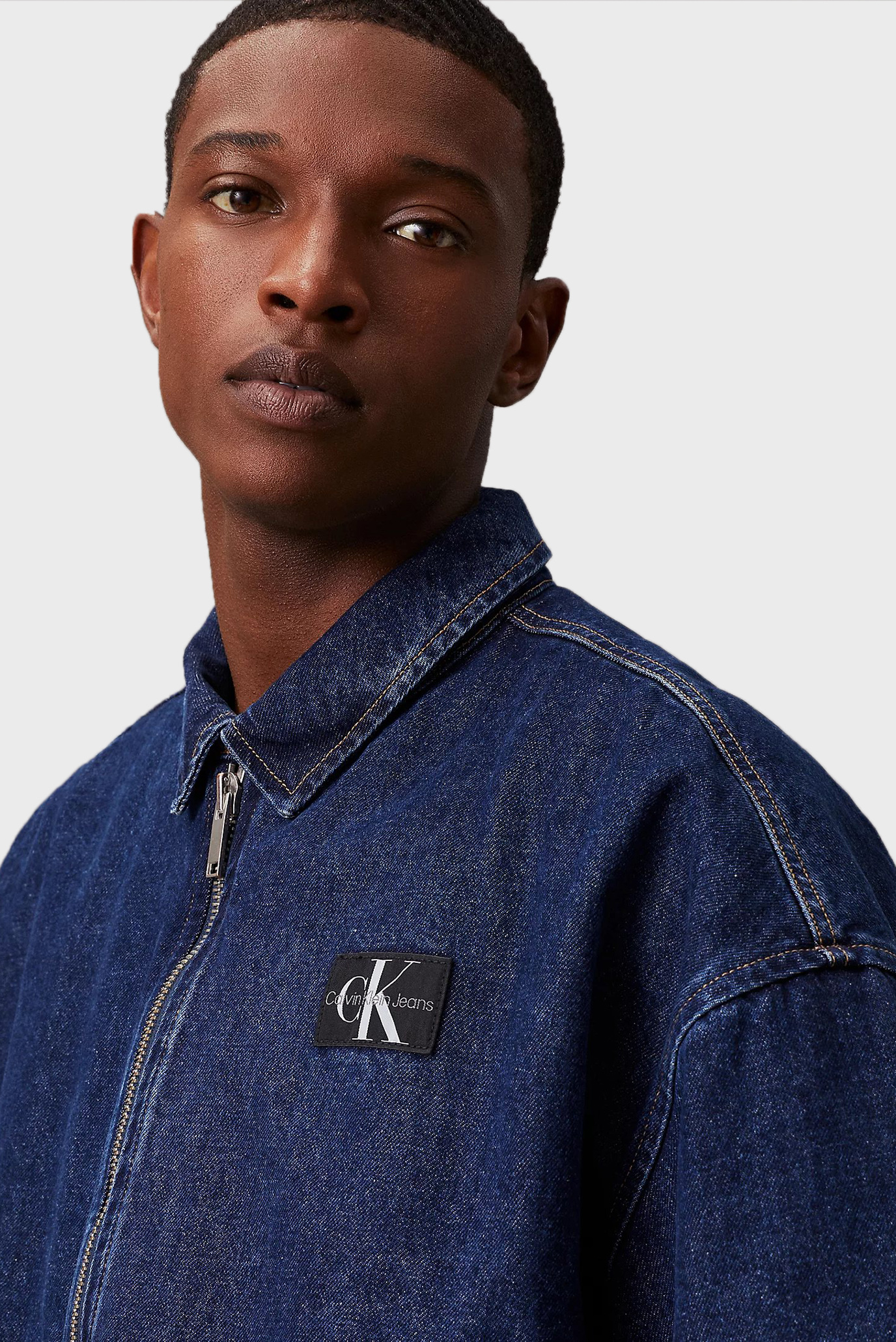 Мужская темно-синяя джинсовая куртка DENIM BOMBER 4