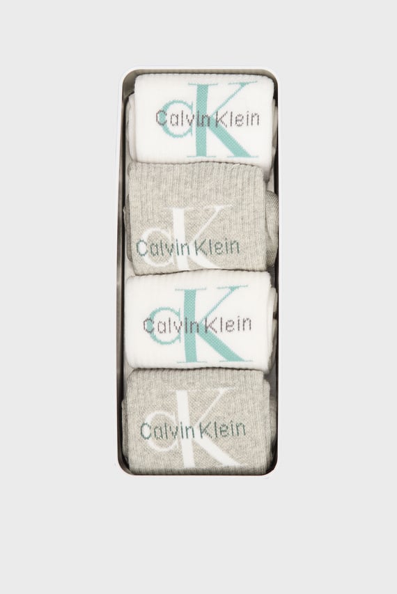 Набор носков CKJ WOMEN SOCK 4P GIFTBOX MONO Calvin Klein Jeans Набор носков CKJ WOMEN SOCK 4P GIFTBOX MONO Calvin Klein Jeans