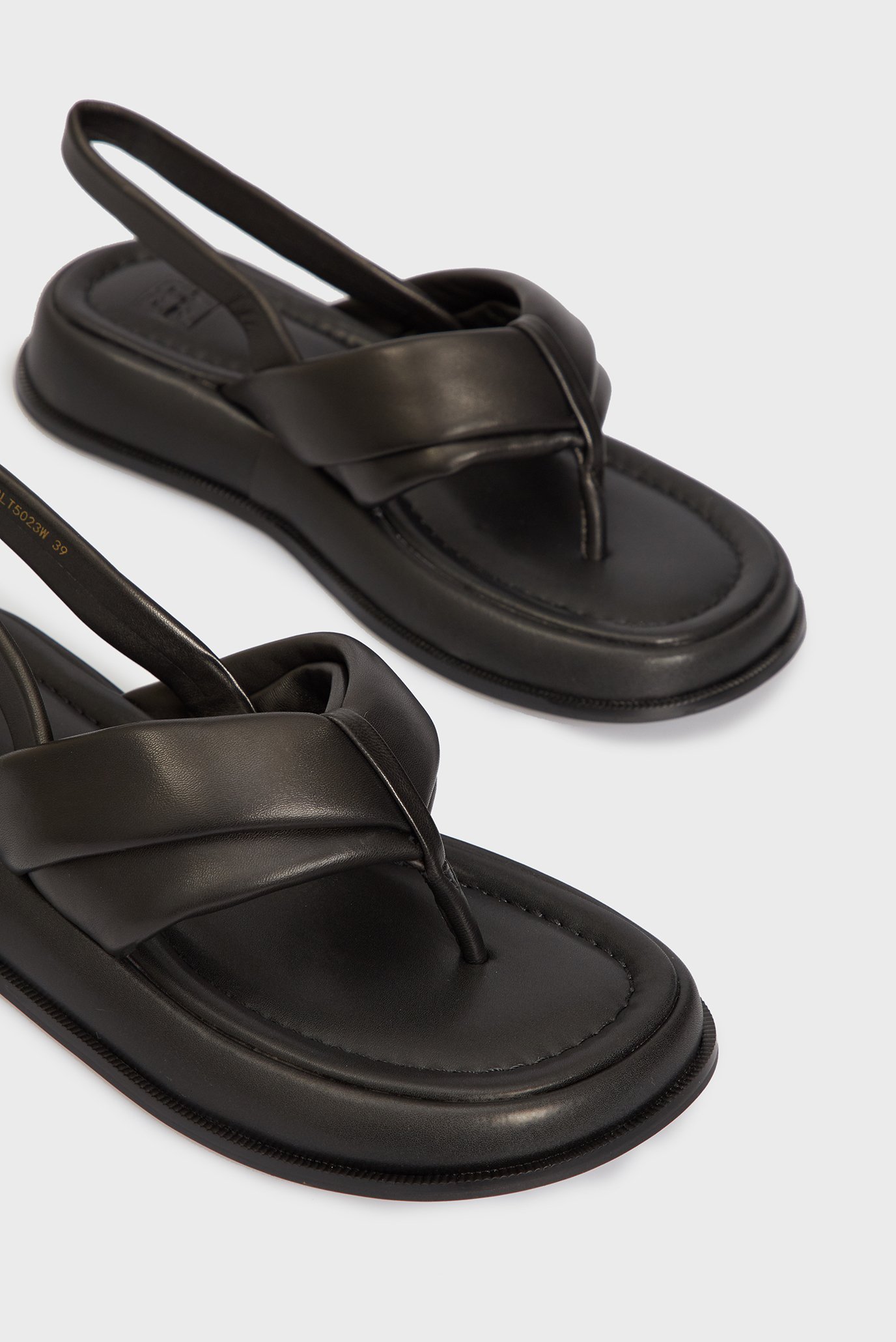 Женские черные кожаные сандалии WilmaPRPY Женские черные кожаные сандалии Wilma 4