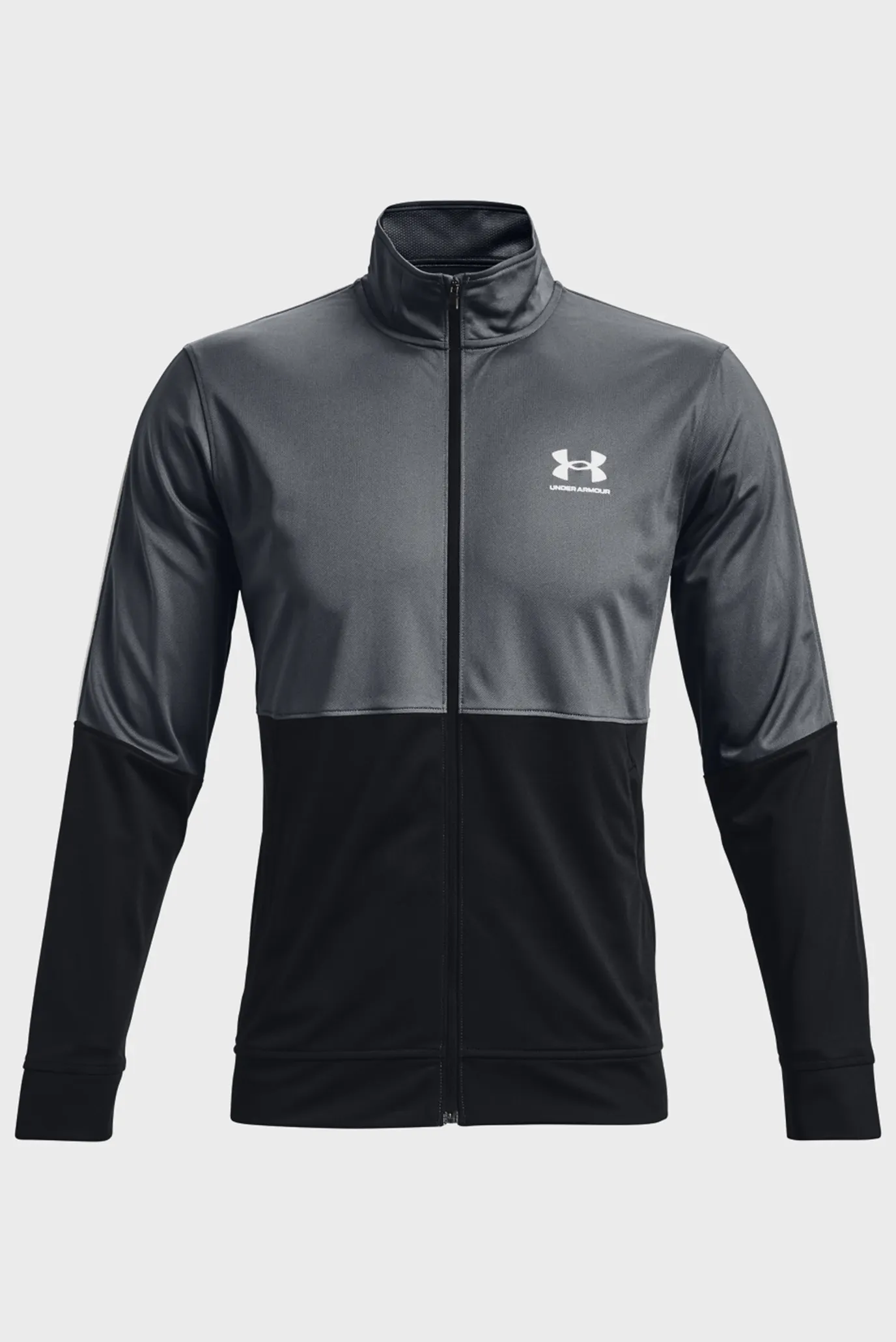 Мужская серая спортивная кофта UA PIQUE TRACK JACKET 11
