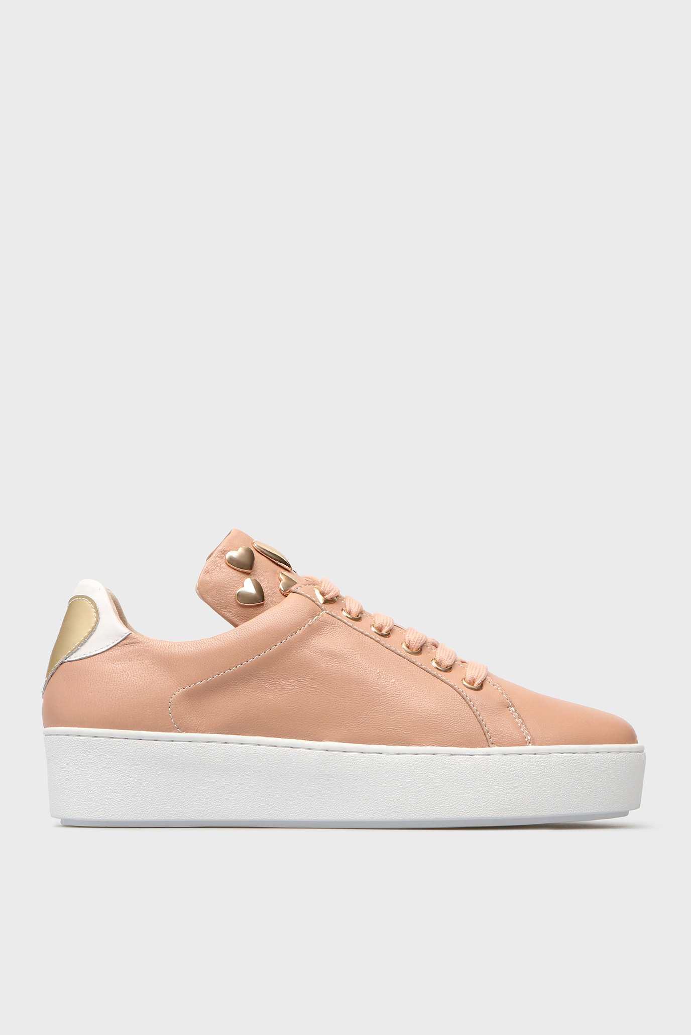 Женские бежевые кожаные сникеры Isabel 6