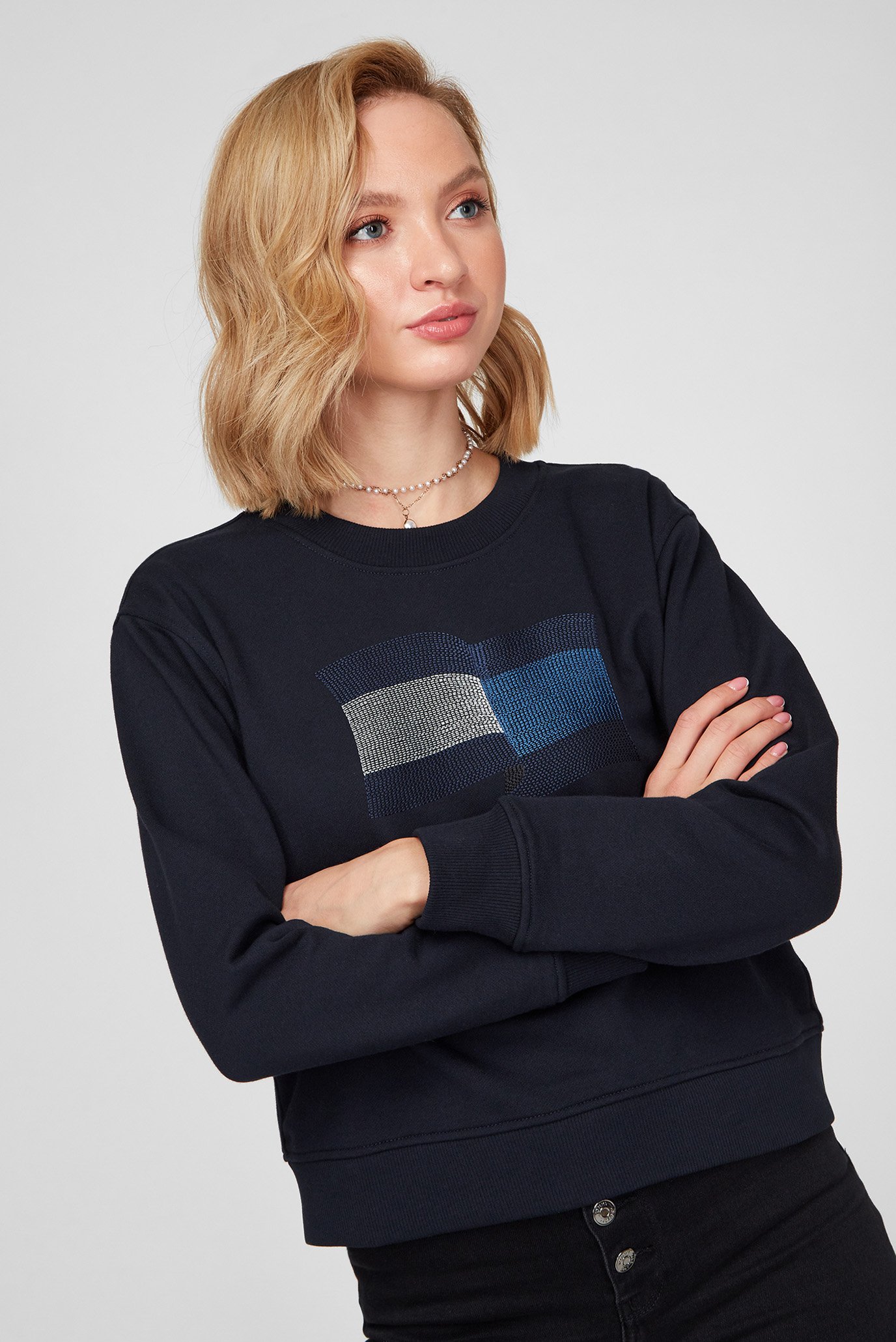 Женский темно-синий свитшот ICON REGULAR C-NKTommy Hilfiger Женский темно-синий свитшот ICON REGULAR C-NK 5