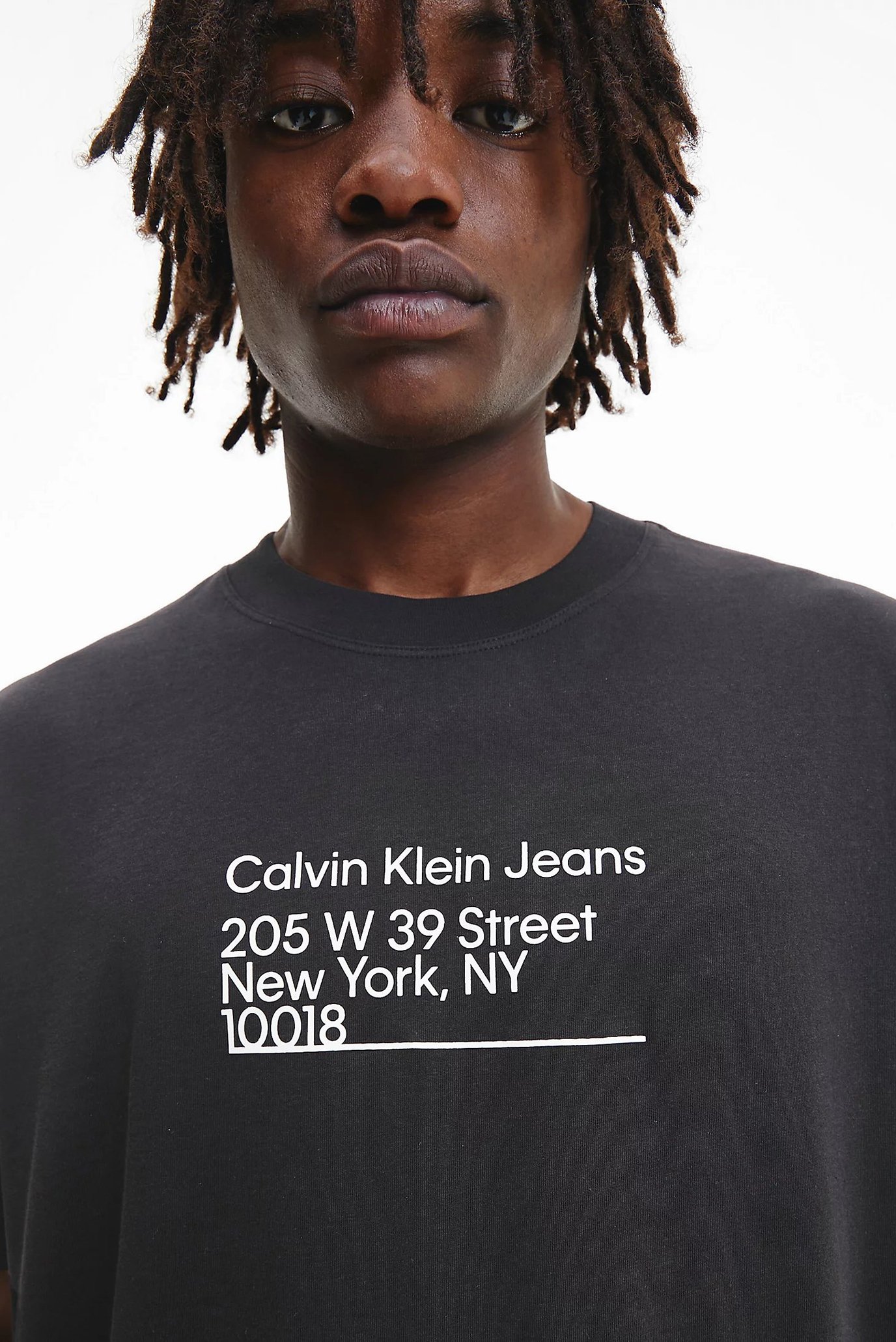Мужская черная футболка CK ADDRESS LOGO TEE Calvin Klein Jeans ...