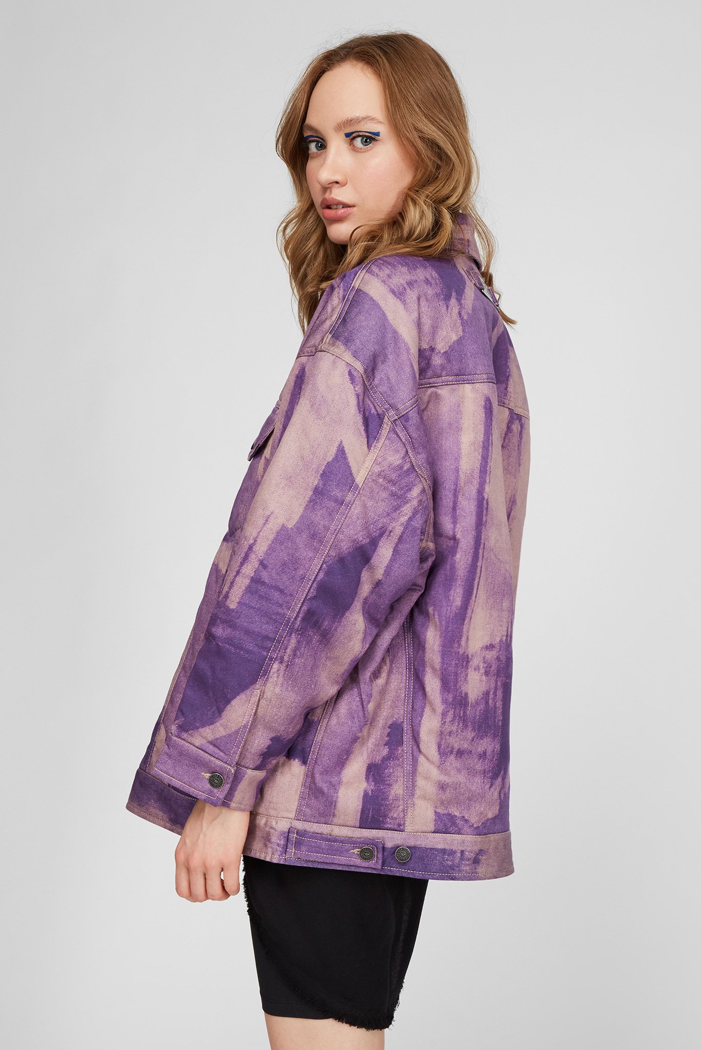 Женская фиолетовая джинсовая куртка G-SOJODiesel Женская фиолетовая джинсовая куртка G-SOJO 3