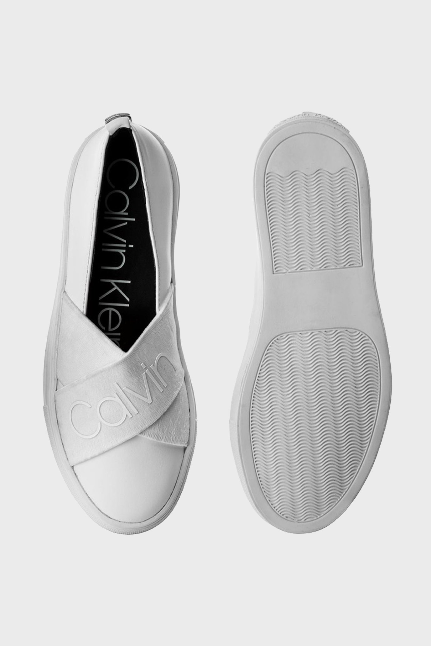 Женские белые слипоны RAYLIE COW KANSAS Calvin Klein Женские белые слипоны RAYLIE COW KANSAS 4