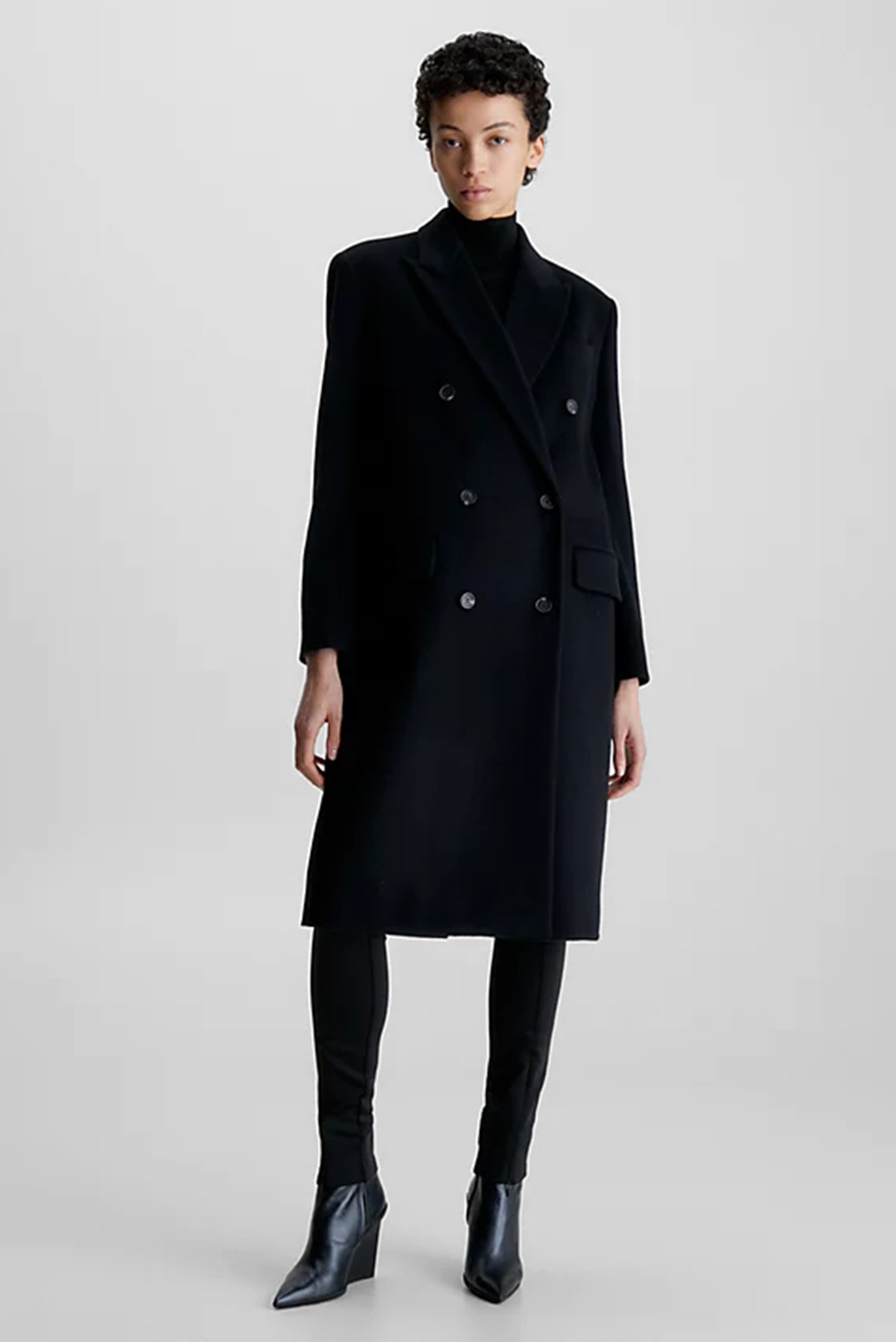 Calvin klein single breasted coat hotsell