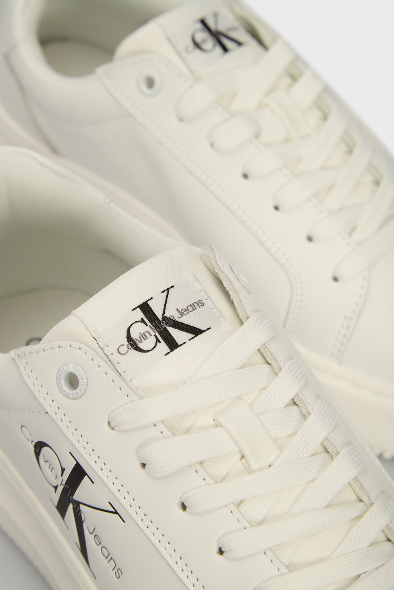 Женские белые кожаные сникерсы CHUNKY CUPSOLE LACEUP MON LTH WN 2