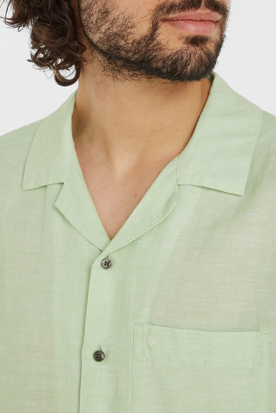 Рубашка с коротким рукавом LINEN COTTON CUBAN S S SHIRT