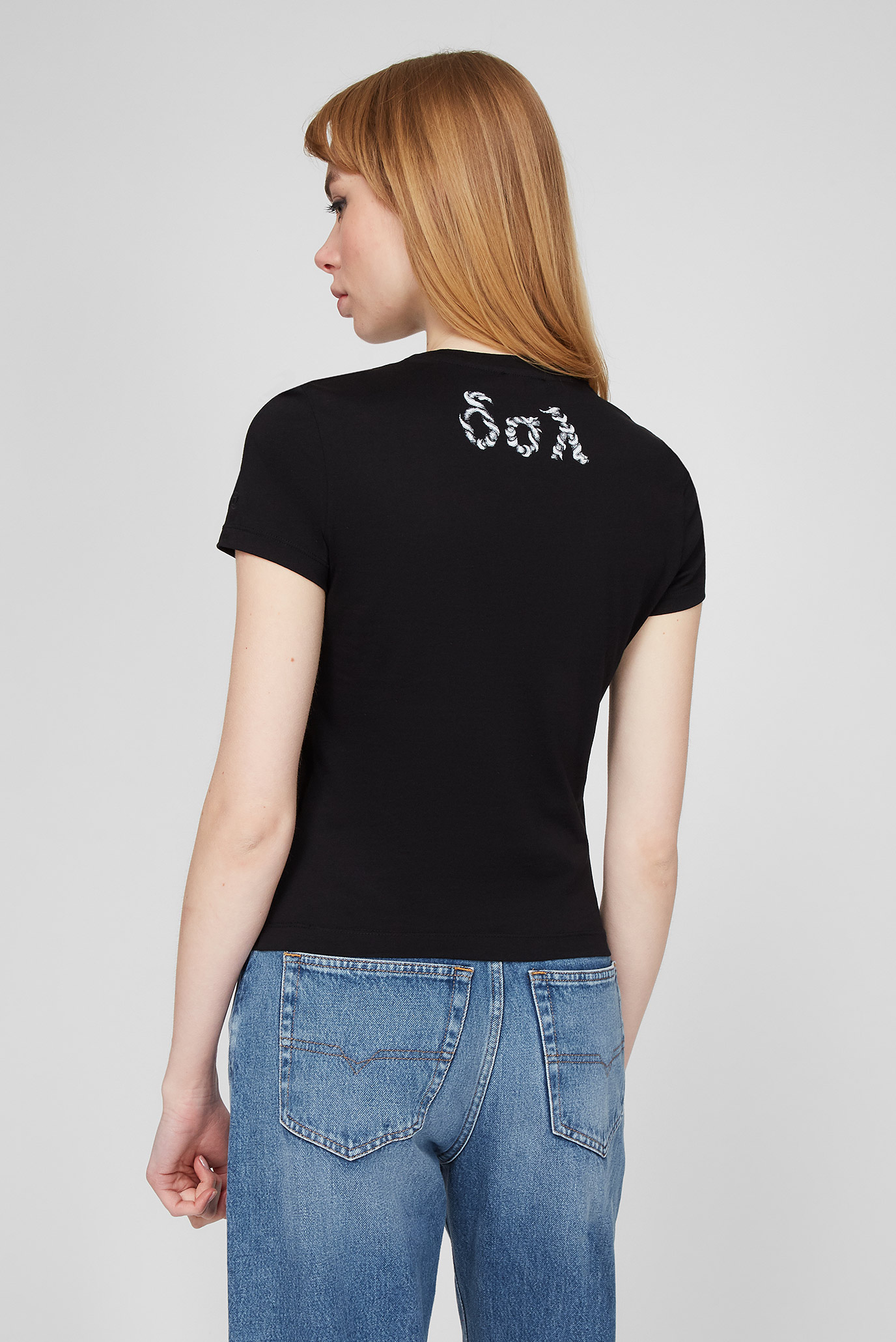 Женская черная футболка T-SLI-C3 9