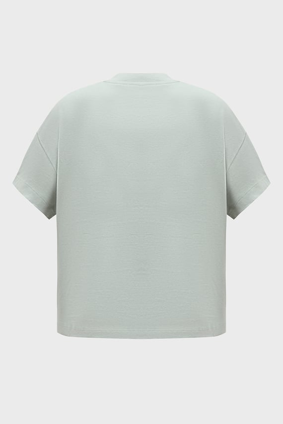 Женская мятная футболка EMBROIDERED AW RELAXED TEE