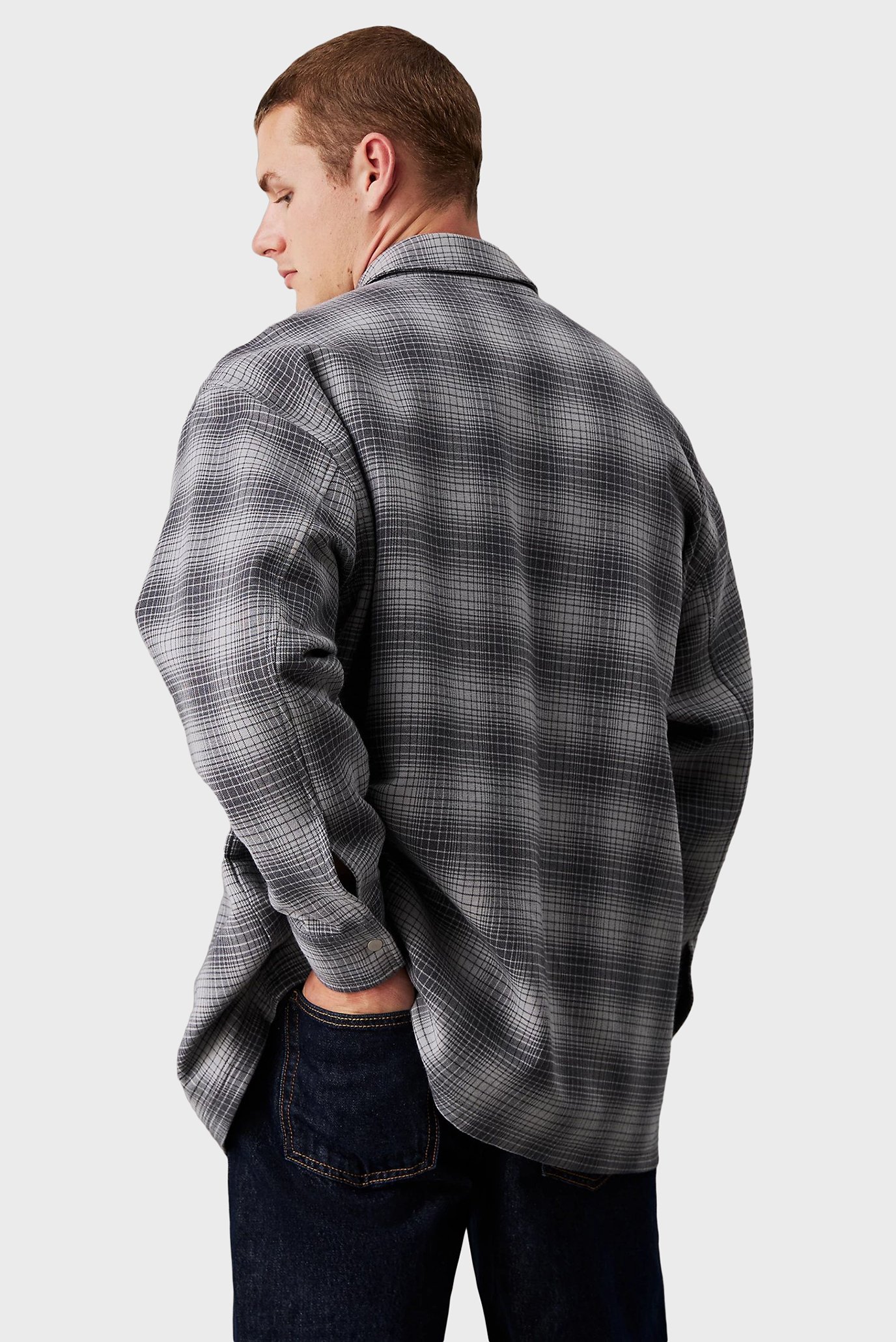 Мужская рубашка в клетку CHECK OVERSHIRT 3