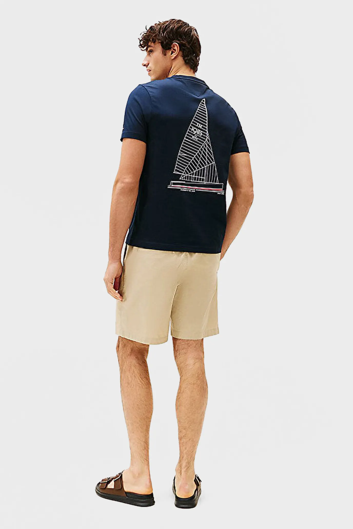 Мужская темно-синяя футболка OUTLINE SAILING 4