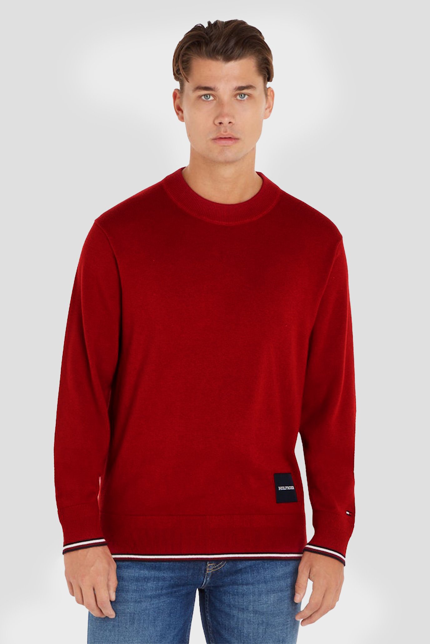 Мужской красный джемпер MONOTYPE GS TIPPED CREW NECK 5