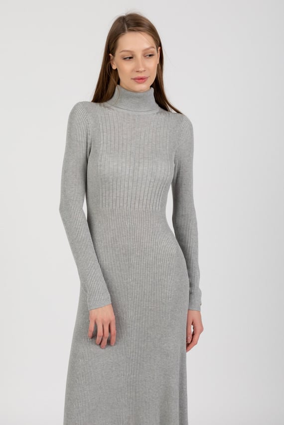 Платье LYOCELL SILK RIB ROLL-NK DRESS