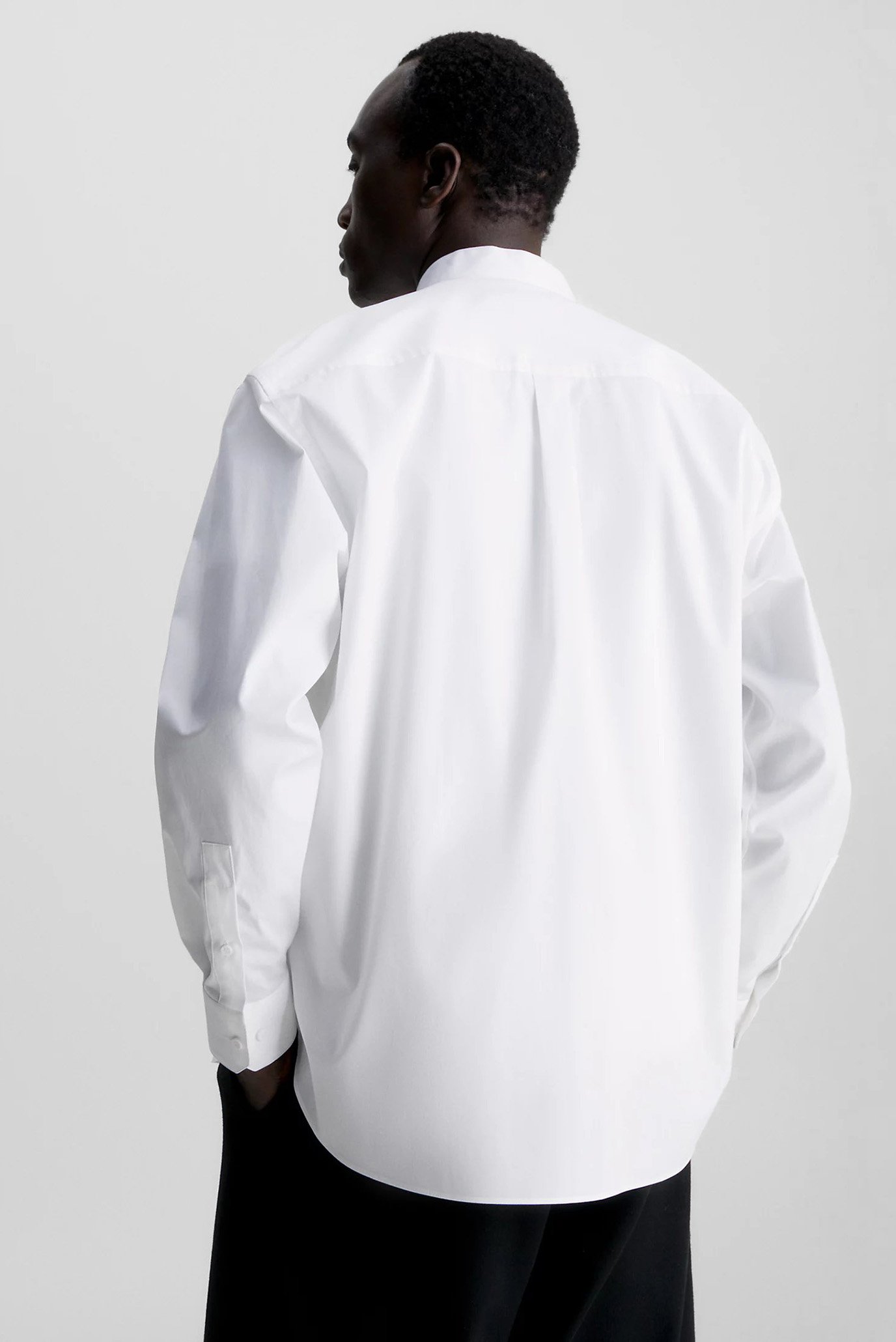 Мужская белая рубашка POPLIN STRETCH MODERN 3