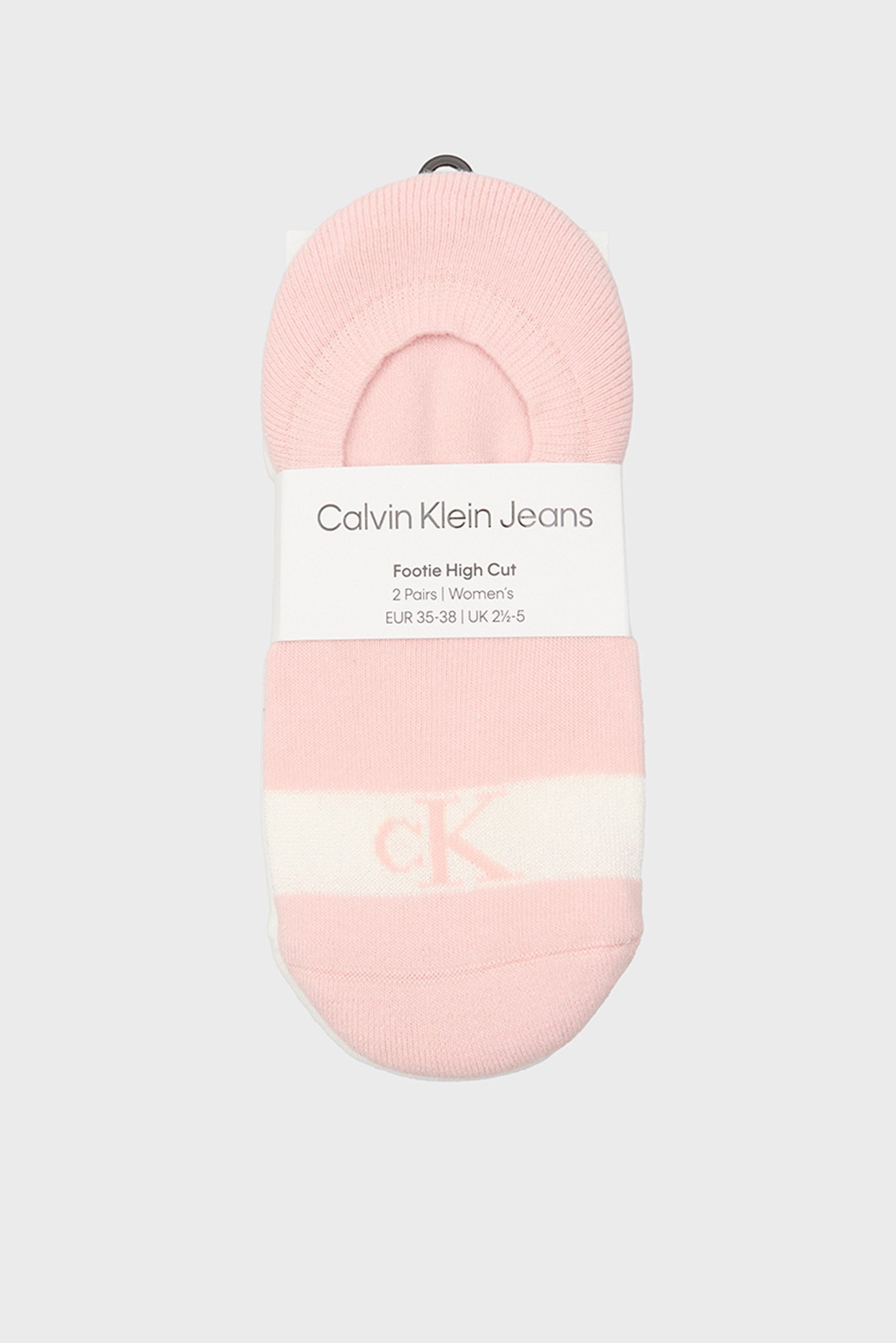 Следы CKJ WOMEN HIGH CUT FOOTIE 2P GLOS 1