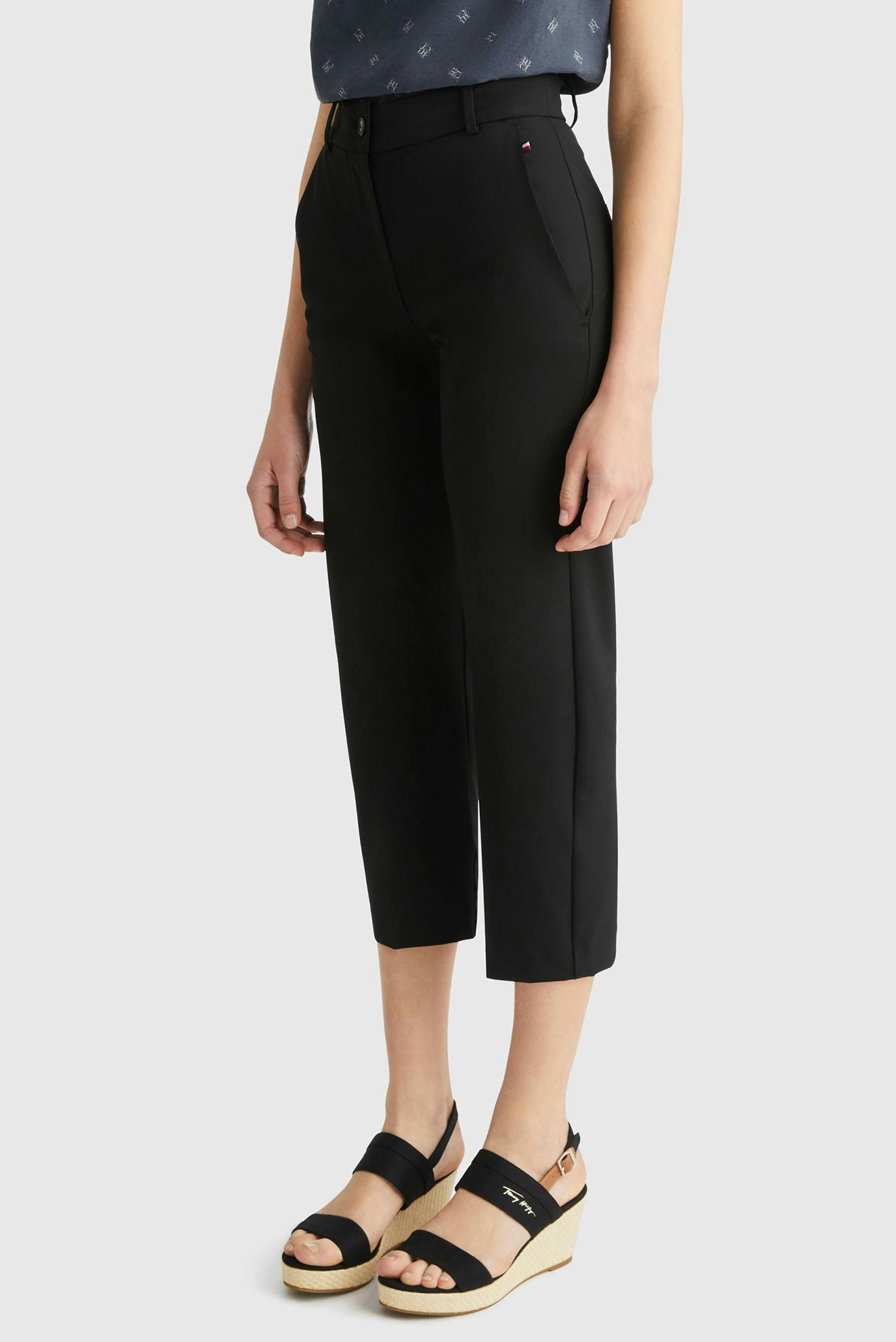 Женские черные брюки STRAIGHT VIS POLY BLEND 3