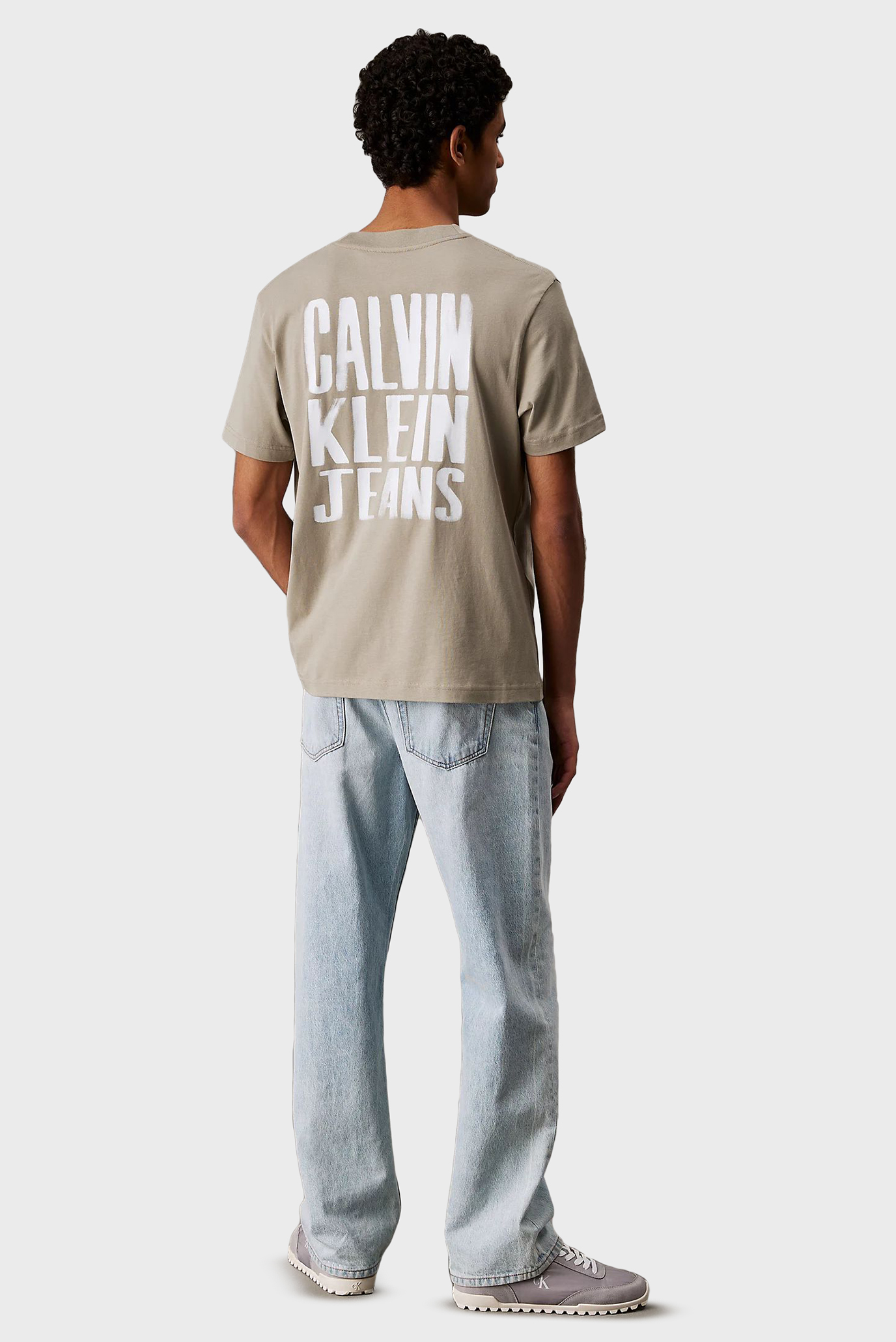 Мужская бежевая футболка PAINTED 3