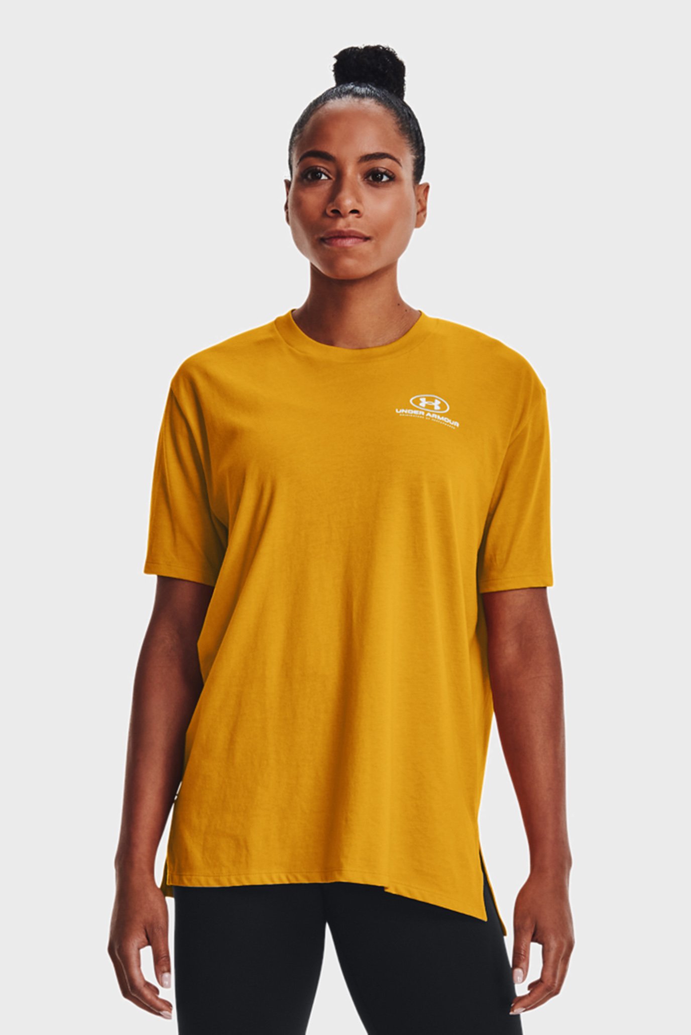Женская оранжевая футболка Oversized Graphic SS 1