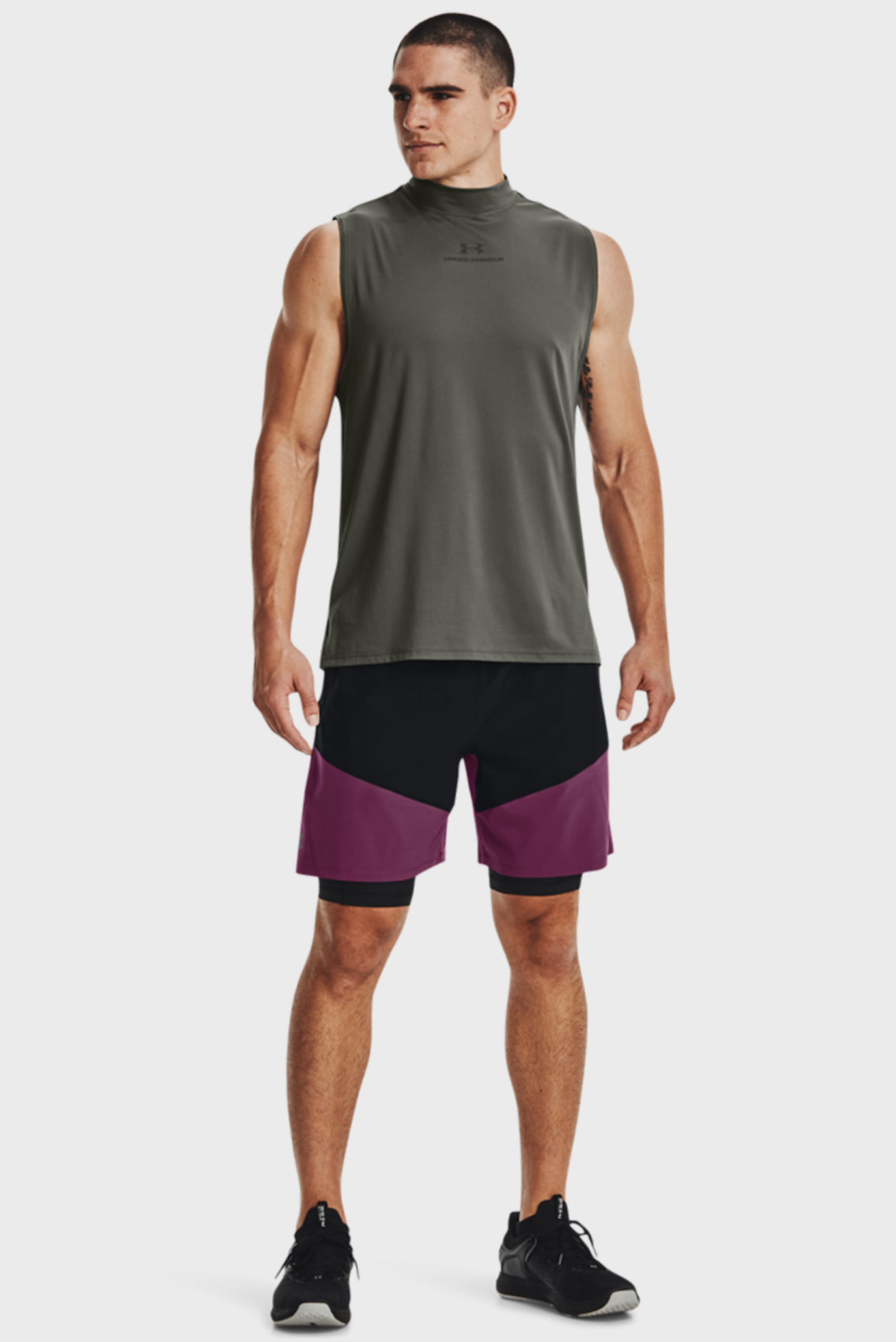 Мужские фиолетовые шорты UA BTG Woven 2-in-1 Shorts Under Armour Мужские фиолетовые шорты UA BTG Woven 2-in-1 Shorts 8