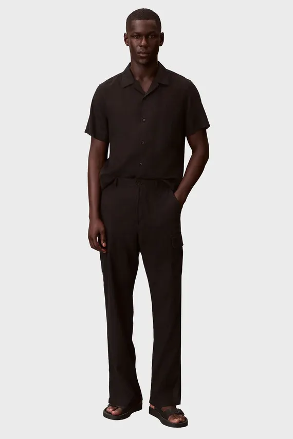 Штаны RELAXED STRAIGHT LINEN CARGO PAN Calvin Klein Jeans