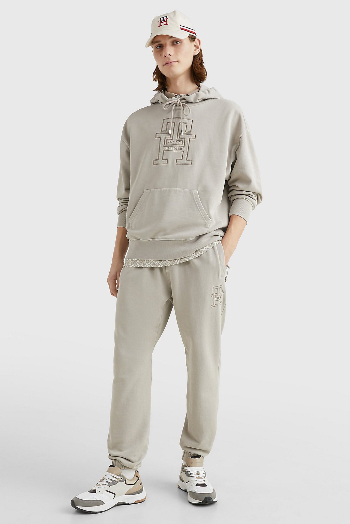 Мужское бежевое худи IMD GARMENT DYE 7