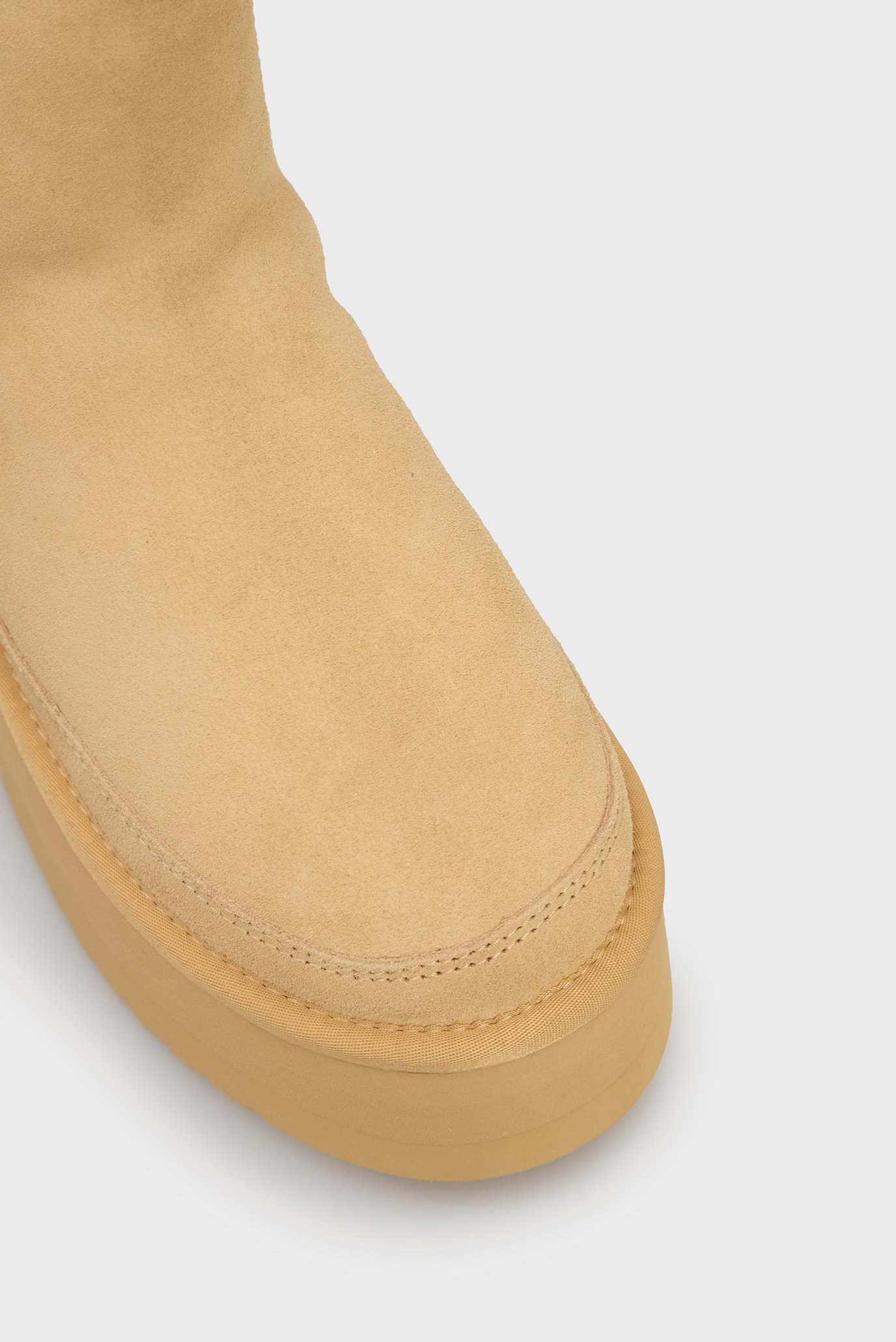 Женские бежевые замшевые угги Loimaa 5