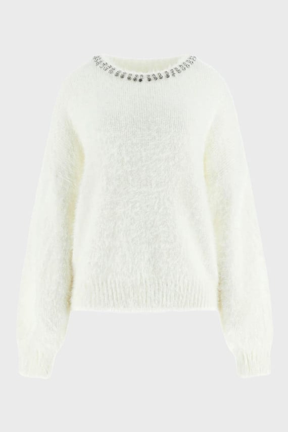 Свитер LS CN ARISA RHINESTONE SWTR Guess