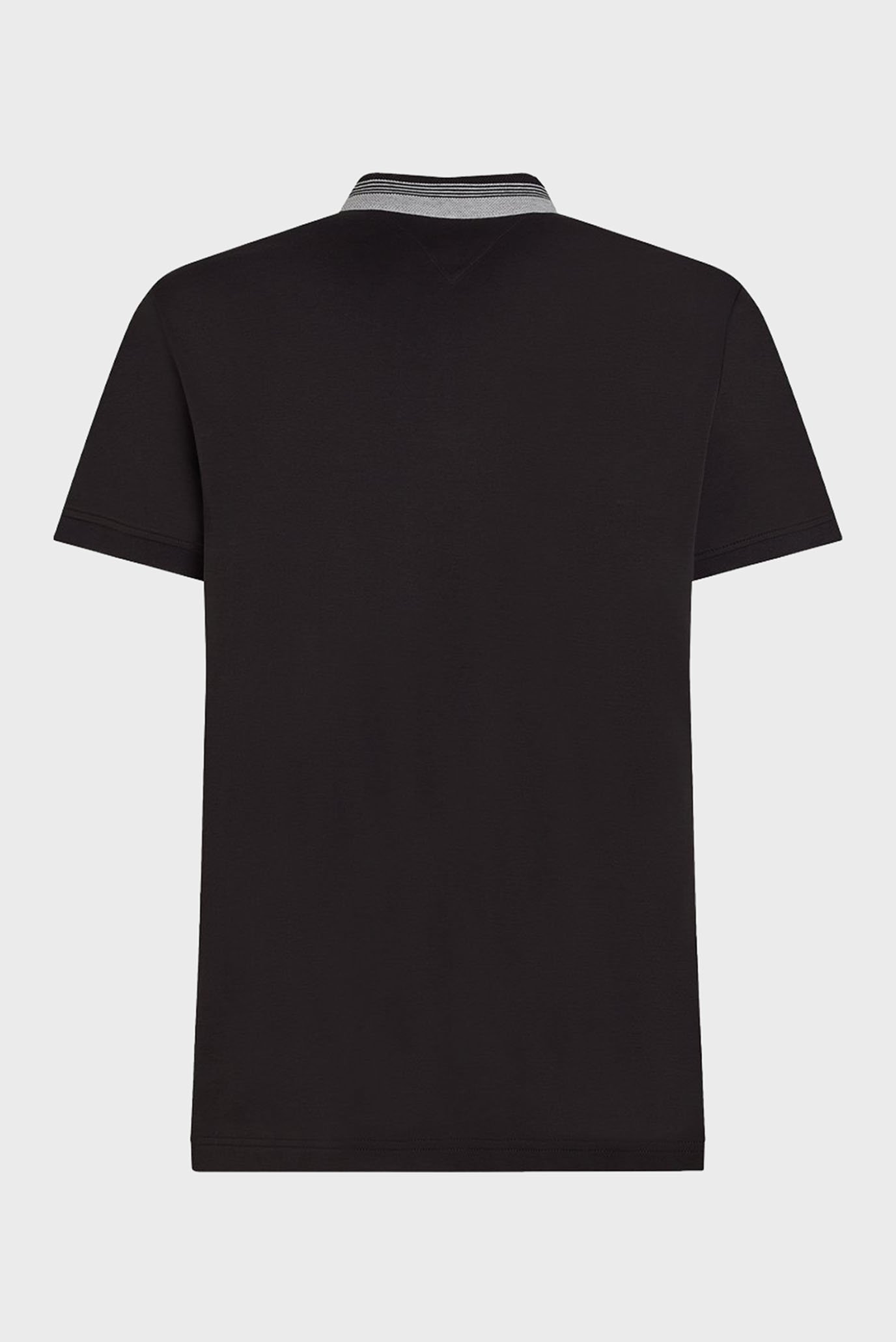 Мужское черное поло INTERLOCK COLLAR 2