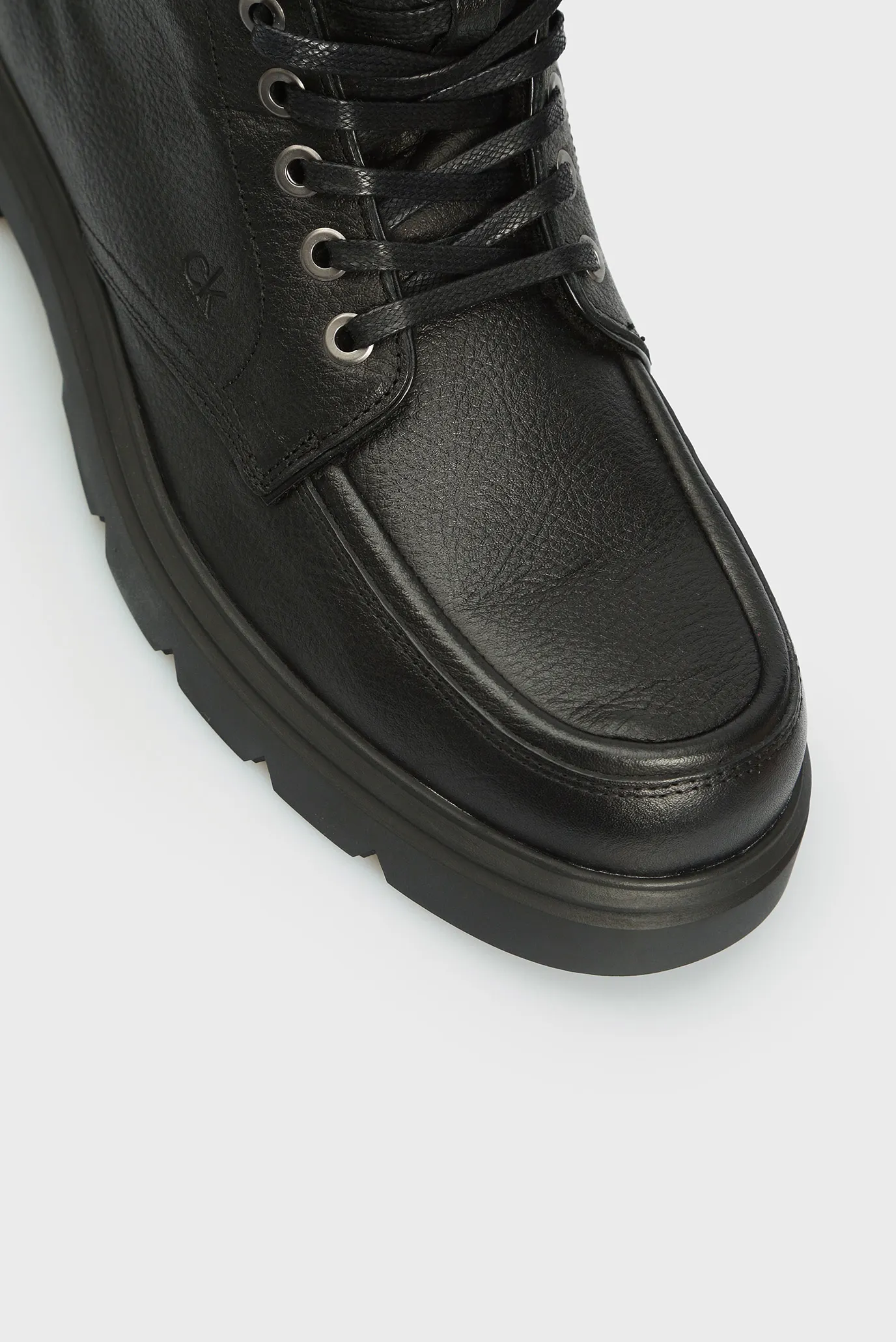 Мужские черные кожаные ботинки 11