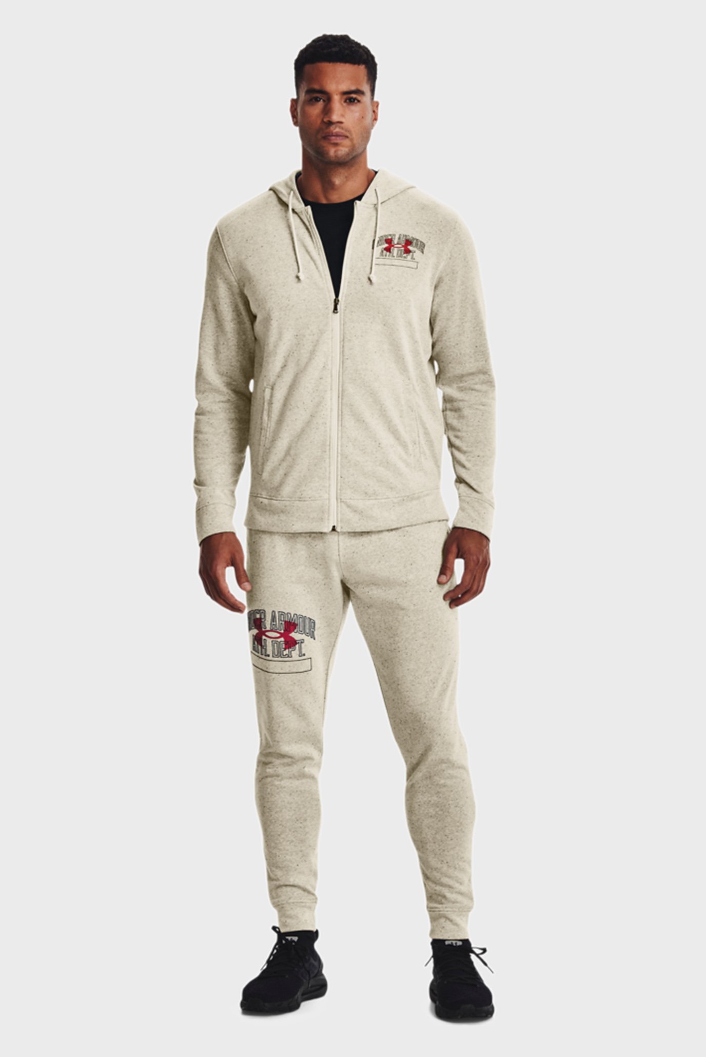 Мужские бежевые спортивные брюки UA Rival Try Athlc Dept Jggr 9