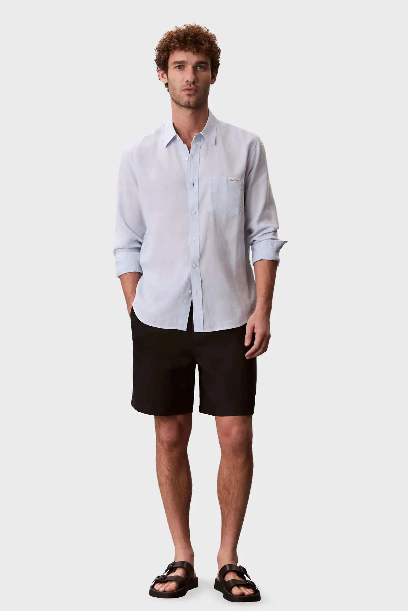 Рубашка LS SOLID CASUAL LINEN CLASSIC SH 2