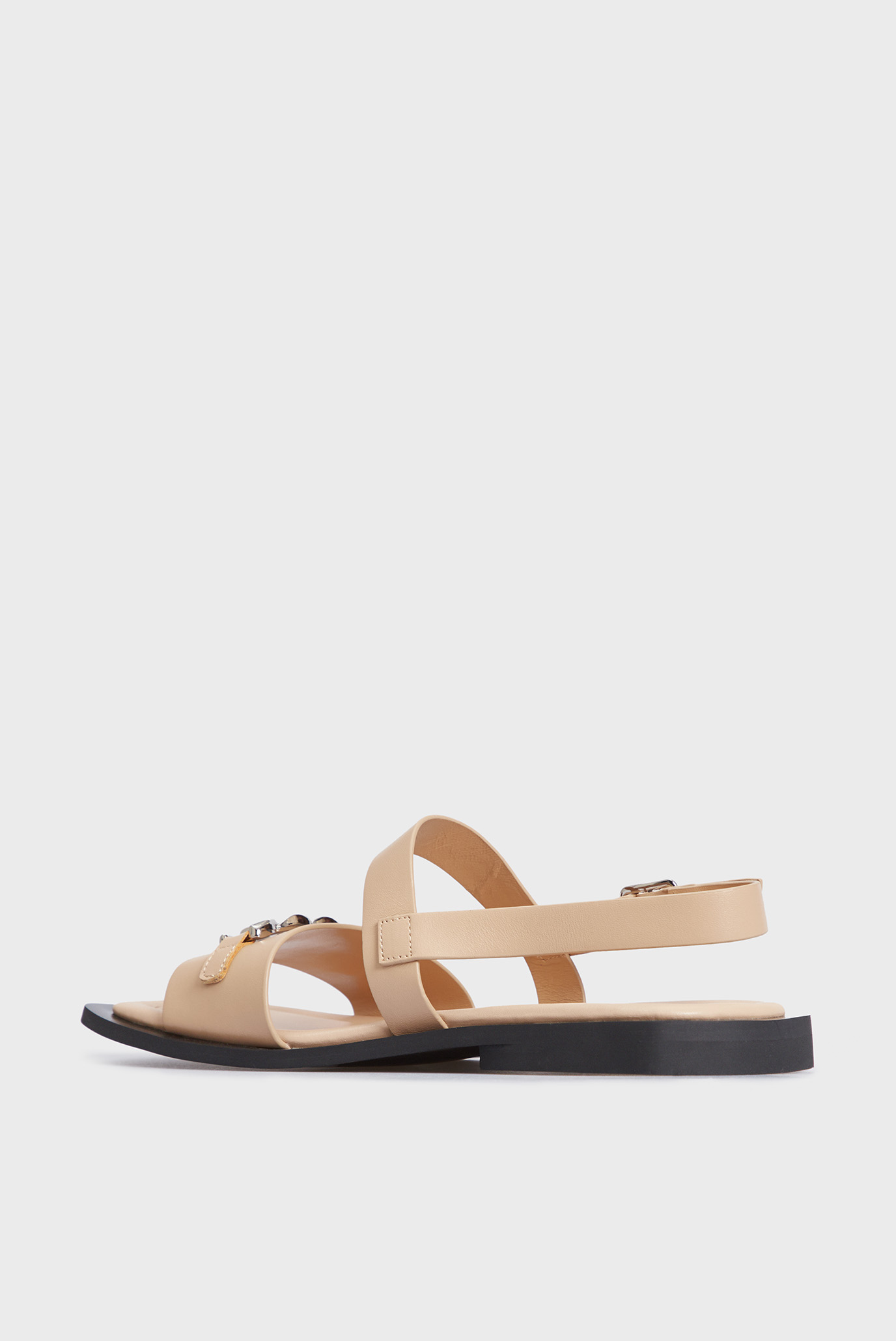 Женские бежевые кожаные сандалии Netty 9