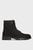 Мужские черные кожаные ботинки HILFIGER PADDED NUBUCK BOOT