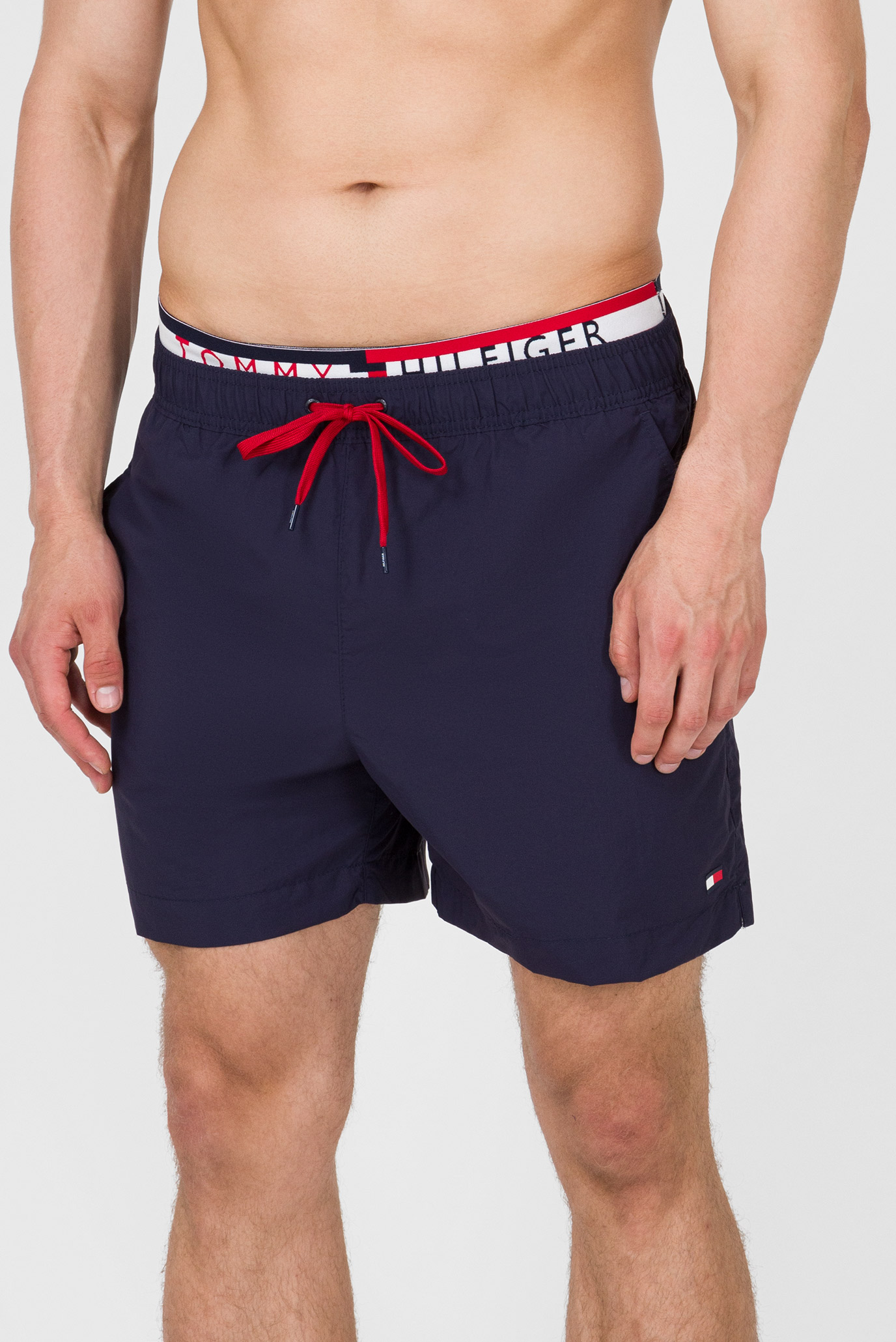 Мужские темно-синие плавательные шорты 4