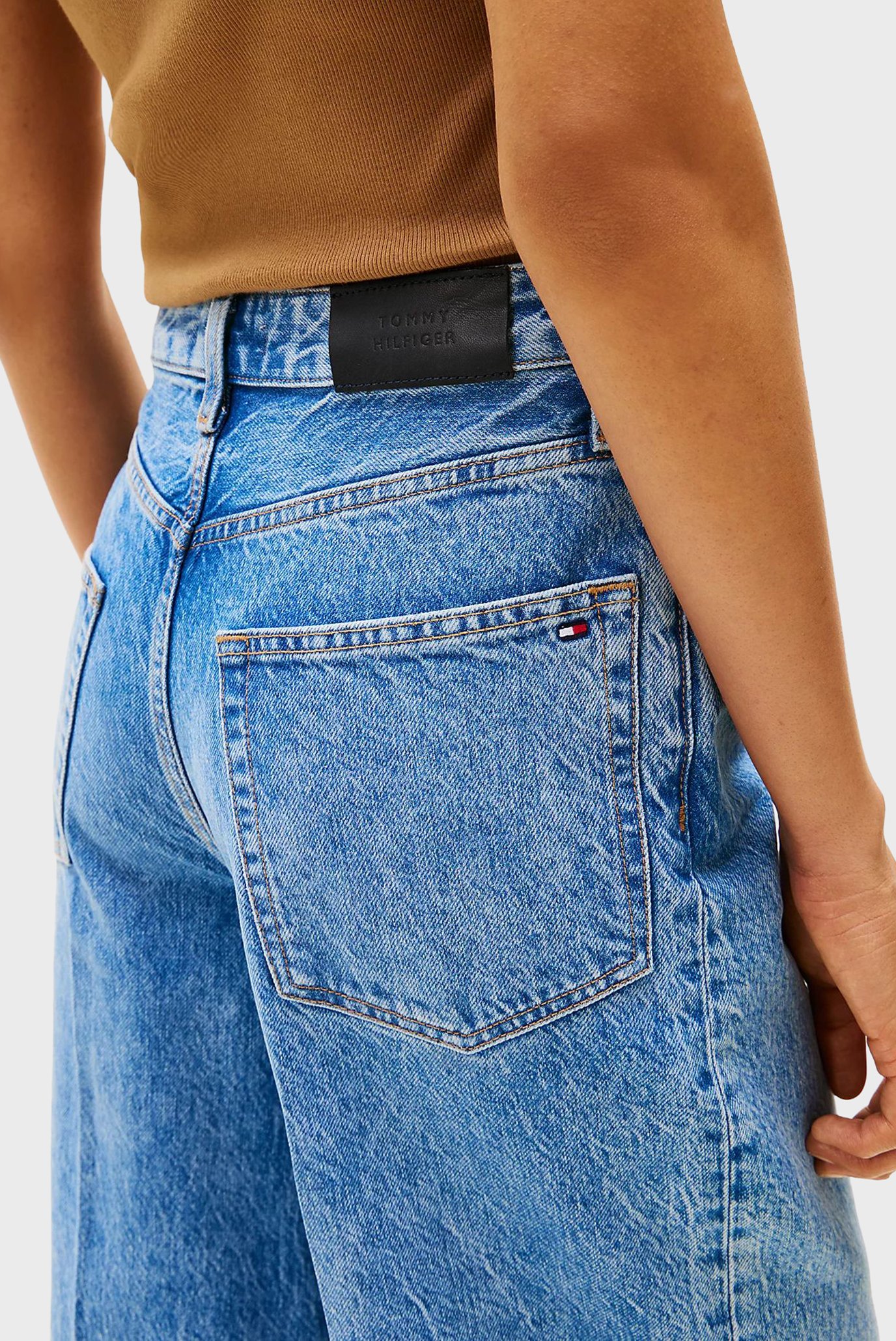 Женские синие джинсы WIDE LEG 5